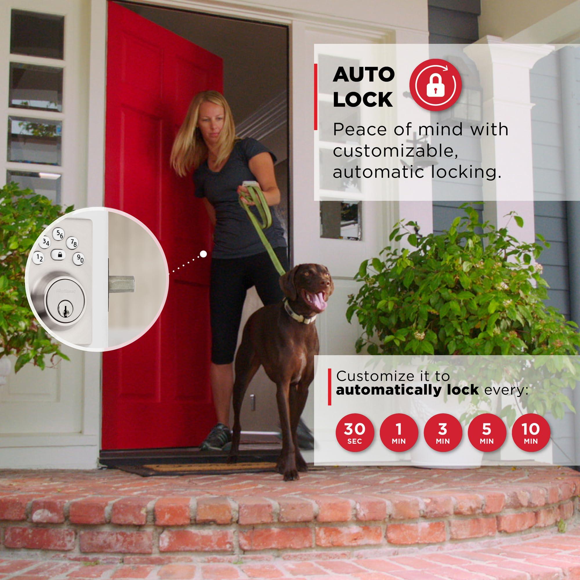 Kwikset Powerbolt 240 5-Button Keypad Satin Nickel Traditional Electronic Deadbolt Door Lock, Featuring Convenient keyless Entry, Customizable User Codes and auto Locking - Image 6