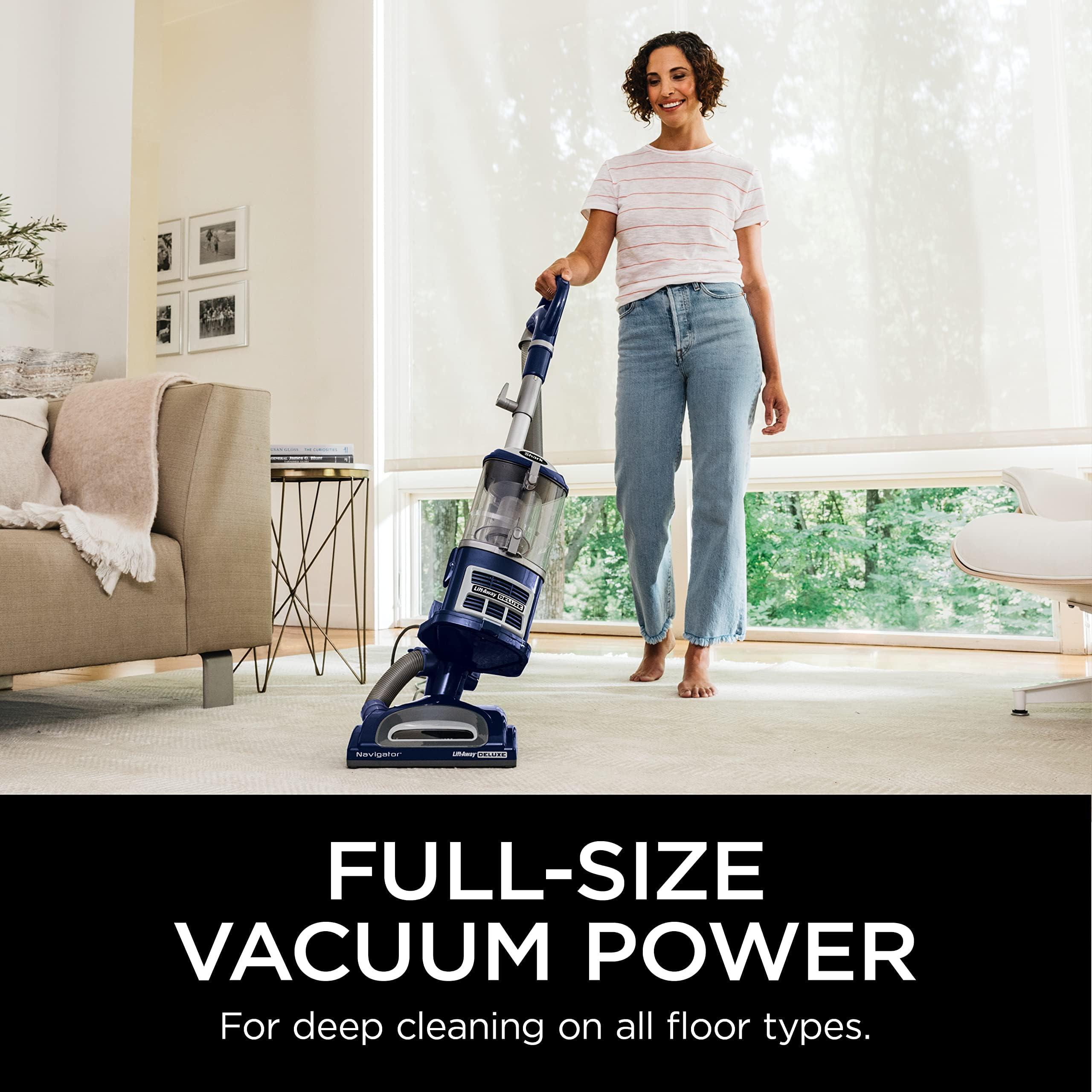 Shark Upright Vacuum, Navigator Lift-Away Deluxe with Large Dust Cup Capacity, HEPA Filter, Swivel Steering, Upholstery Tool & Crevice Tool, Blue, NV360 - Image 2