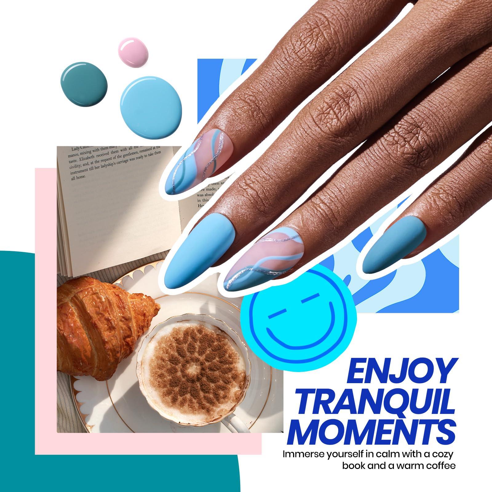 Beetles Gel Nail Polish Kit with U V Light 69 Pcs Emotional Spectrum 35 Colors Gel Polish Nail Kit with Base and Matte&Glossy Top Coat Soak Off All Season DIY Set Manicure Tools Gifts for Women - Image 5