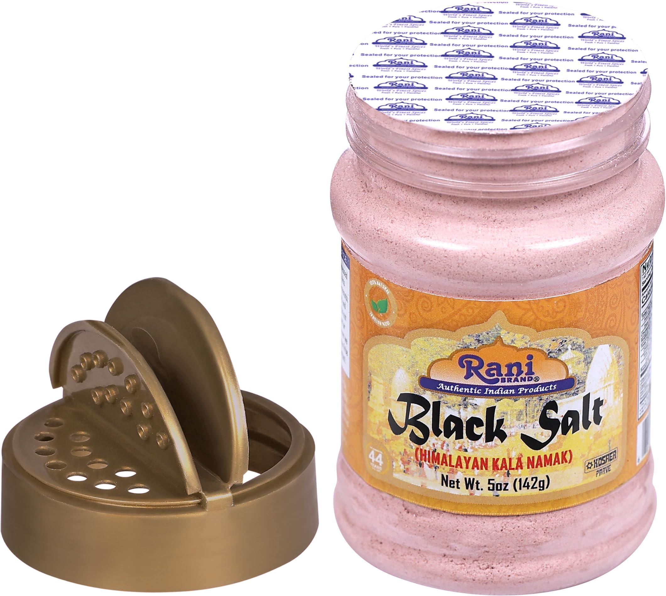 Rani Black Salt Powder (Kala Namak) Mineral 5oz (142g) PET Jar ~ Unrefined, Pure and Natural | Vegan | Gluten Friendly | NON-GMO | Indian Origin | Perfect for Tofu Scramble - Image 6