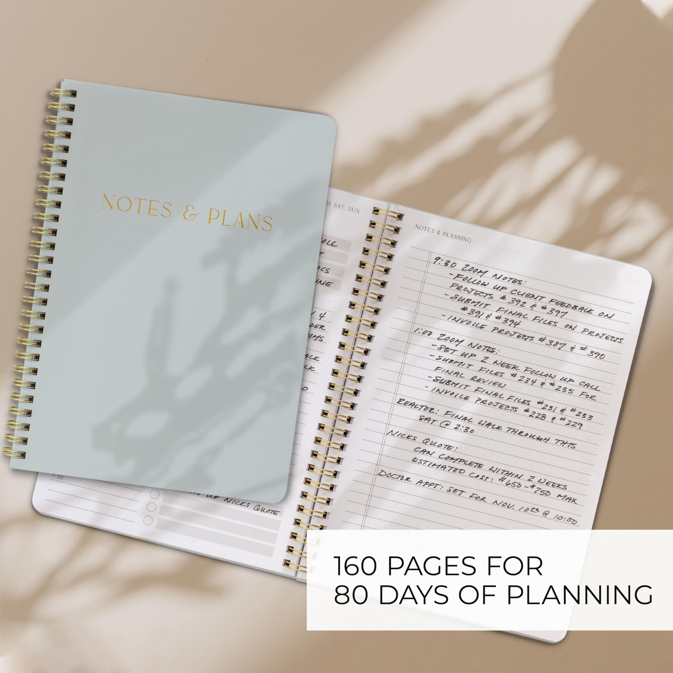 ZICOTO Beautiful Daily Planner And Notebook With Hourly Schedule - Aesthetic Spiral To do List Notepad to Easily Organize Your Tasks And Appointments - Stylish Book And School Or Office Supplies - Image 5