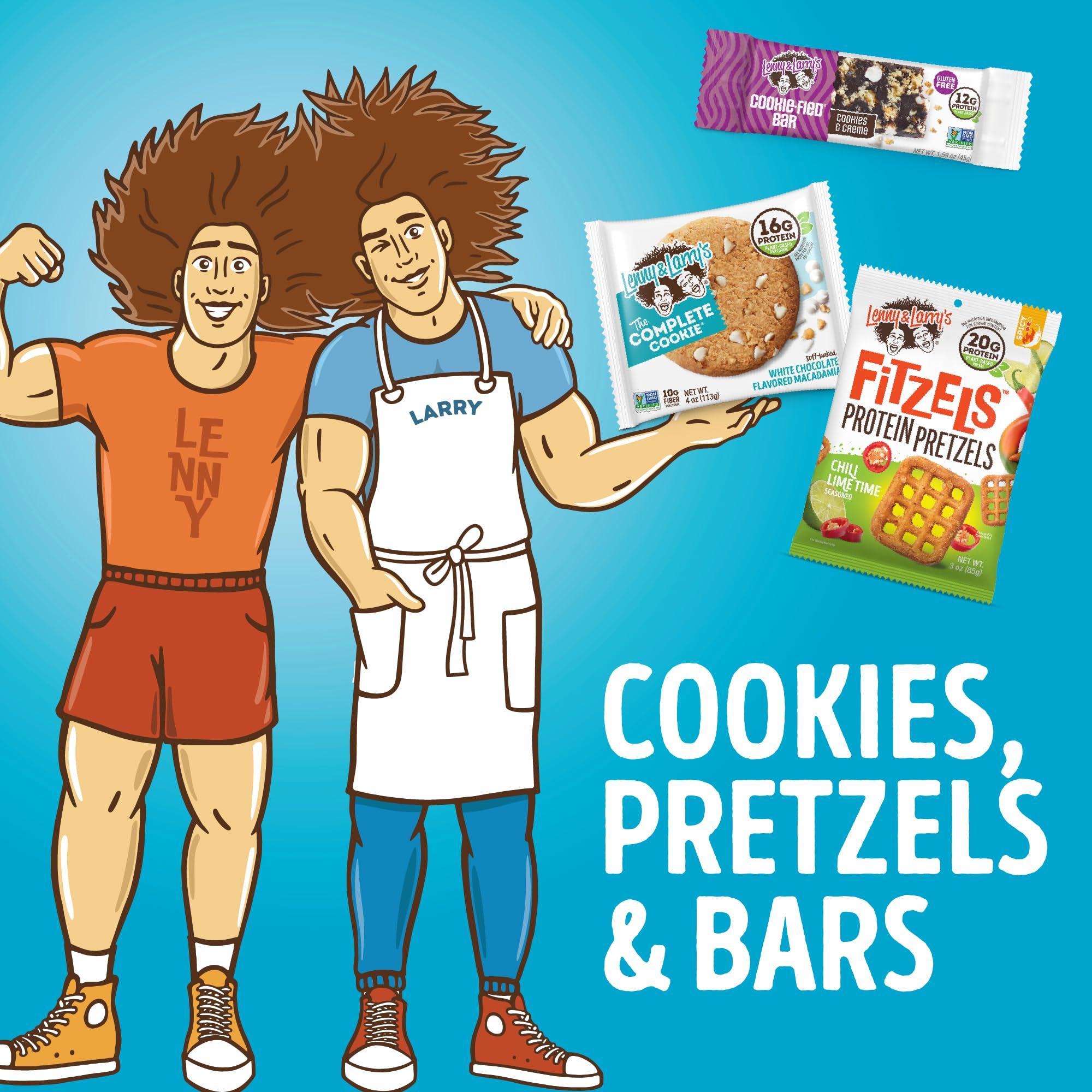 Lenny & Larry's Cookie-fied Protein Bar – Cookies & Creme Vegan Protein Bars 9x45g – Healthy Snacks with 12g Plant Protein & 5g Fiber – Gluten free Power Bar, Keto Friendly, Non-GMO & Vegan - Image 6