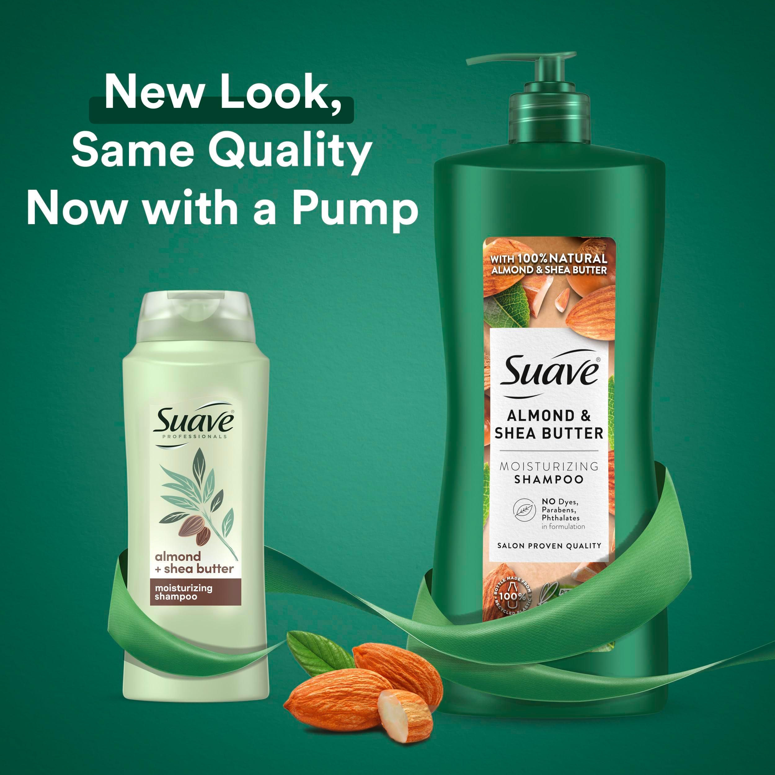 Suave Professionals Moisturizing Shampoo for Dry Hair Almond and Shea Butter Paraben-free and Dye-free 28 oz, Pack of 4 - Image 6