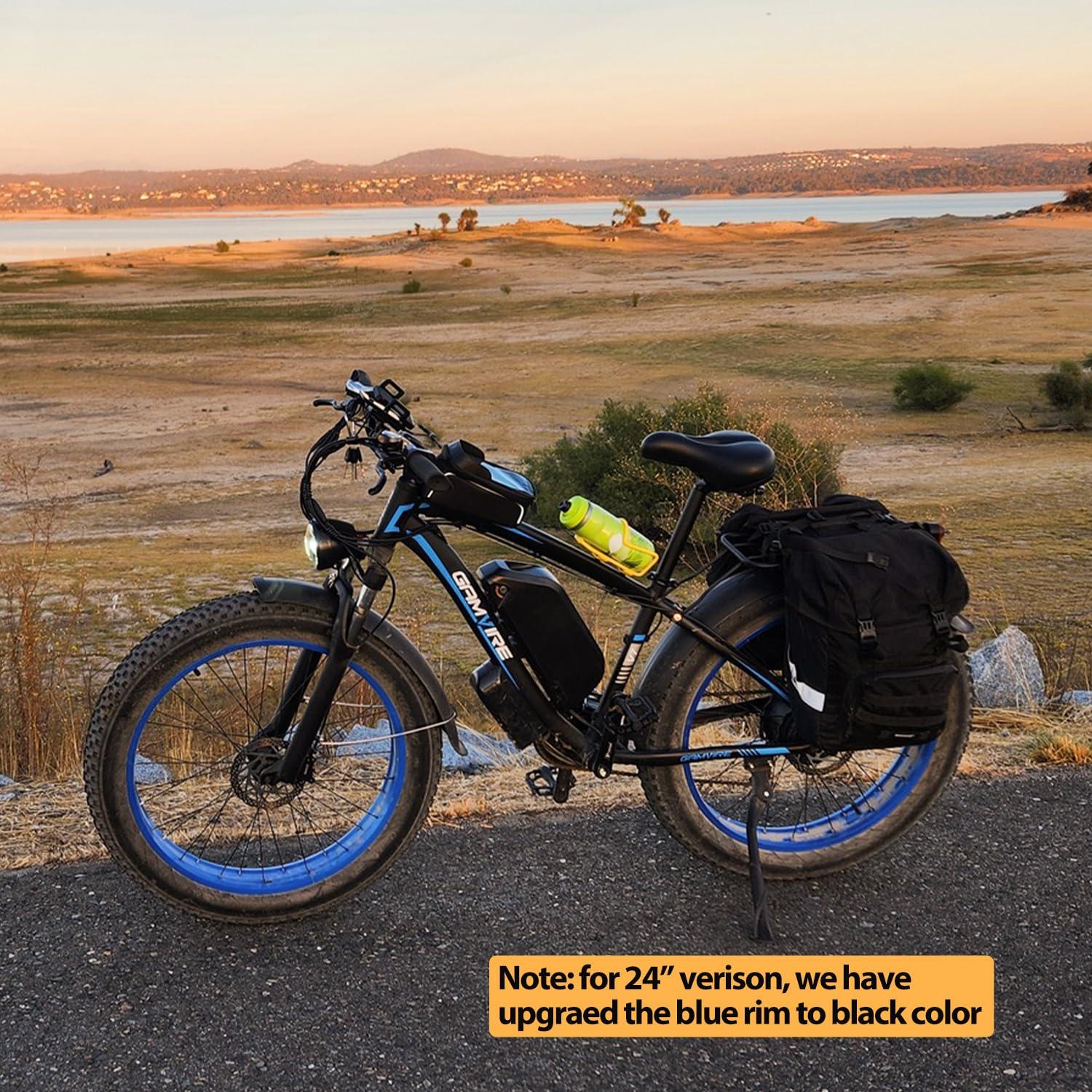 GAMVIRE 24"/26" Ebike for Adults Electric, Peak 2500W E-Bike, 52V 19.2Ah, Max 40MPH&70Miles, Hydraulic Disc Brake, Off Road Snow Mountain Pedal Assist E-Bikes, Fat Tire Fast E-Bicycle, UL Certified - Image 11