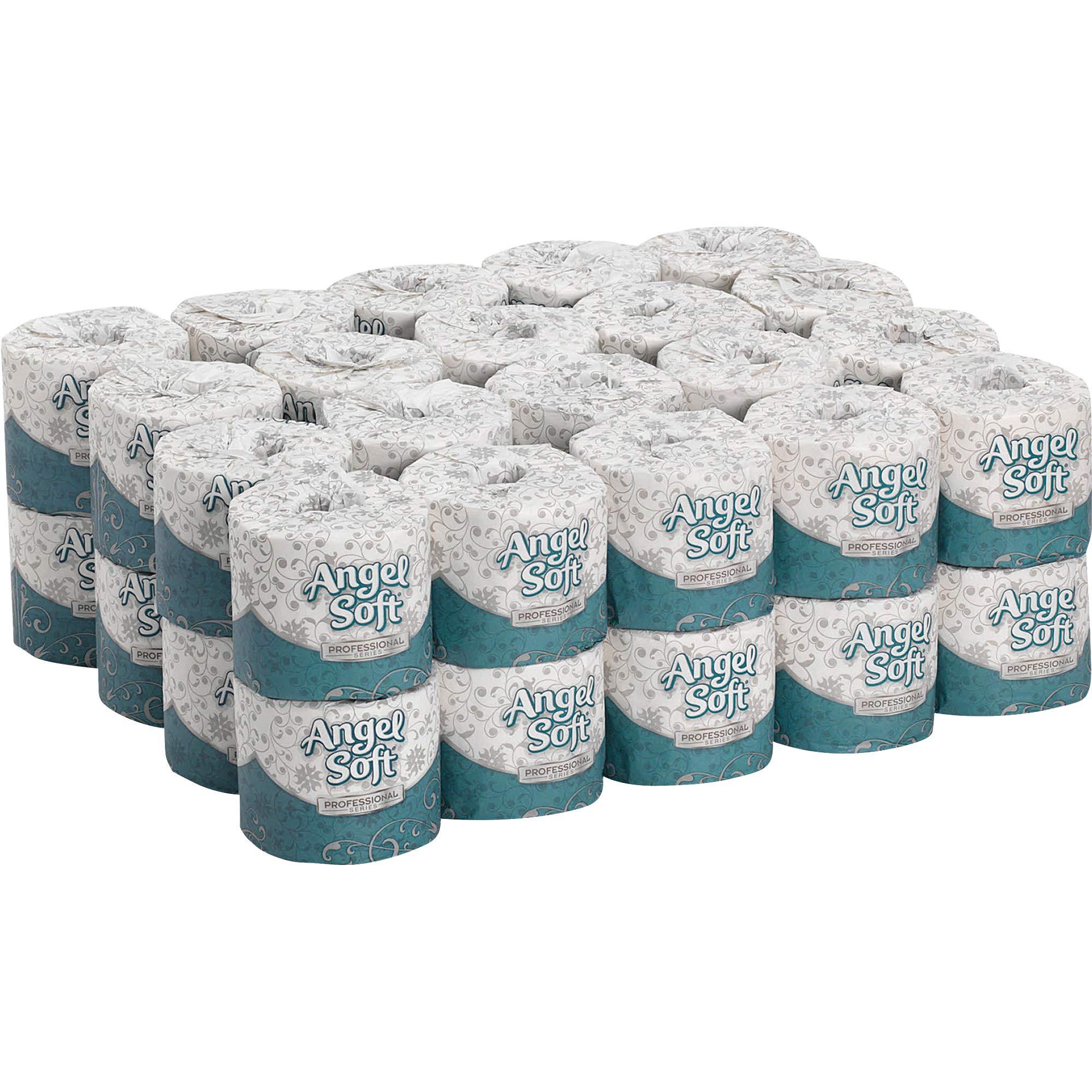 Angel Soft Professional Series Premium Embossed Toilet Paper by GP PRO Bathroom Tissue, 450 Count (Pack of 40), White