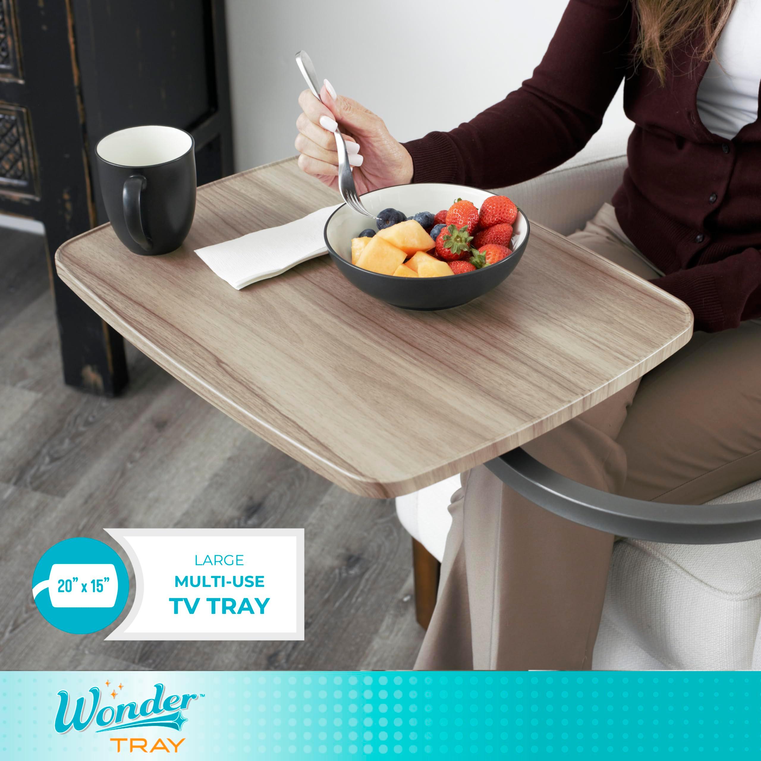 Stander Wonder Tray, Adjustable Swivel Table, Large Laptop Stand, Couch Desk, Side Tables & Gaming Bench, TV-Trays for Eating on Couches, Chairs, Recliners, Ash Gray - Image 6