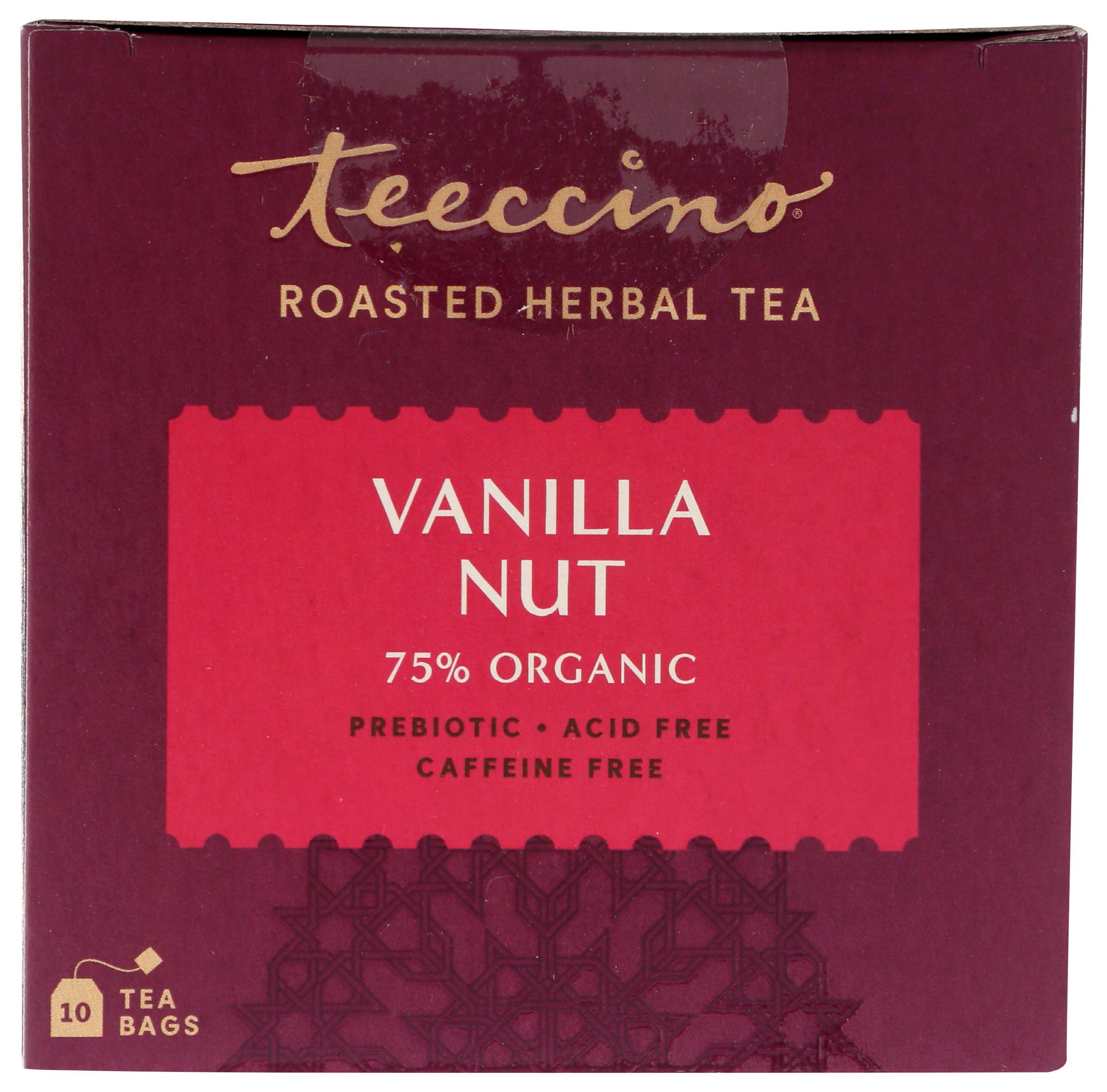 Teeccino Vanilla Nut Herbal Tea - Rich & Roasted Herbal Tea That’s Caffeine Free & Prebiotic For Natural Energy, 10 Tea Bags - Image 6