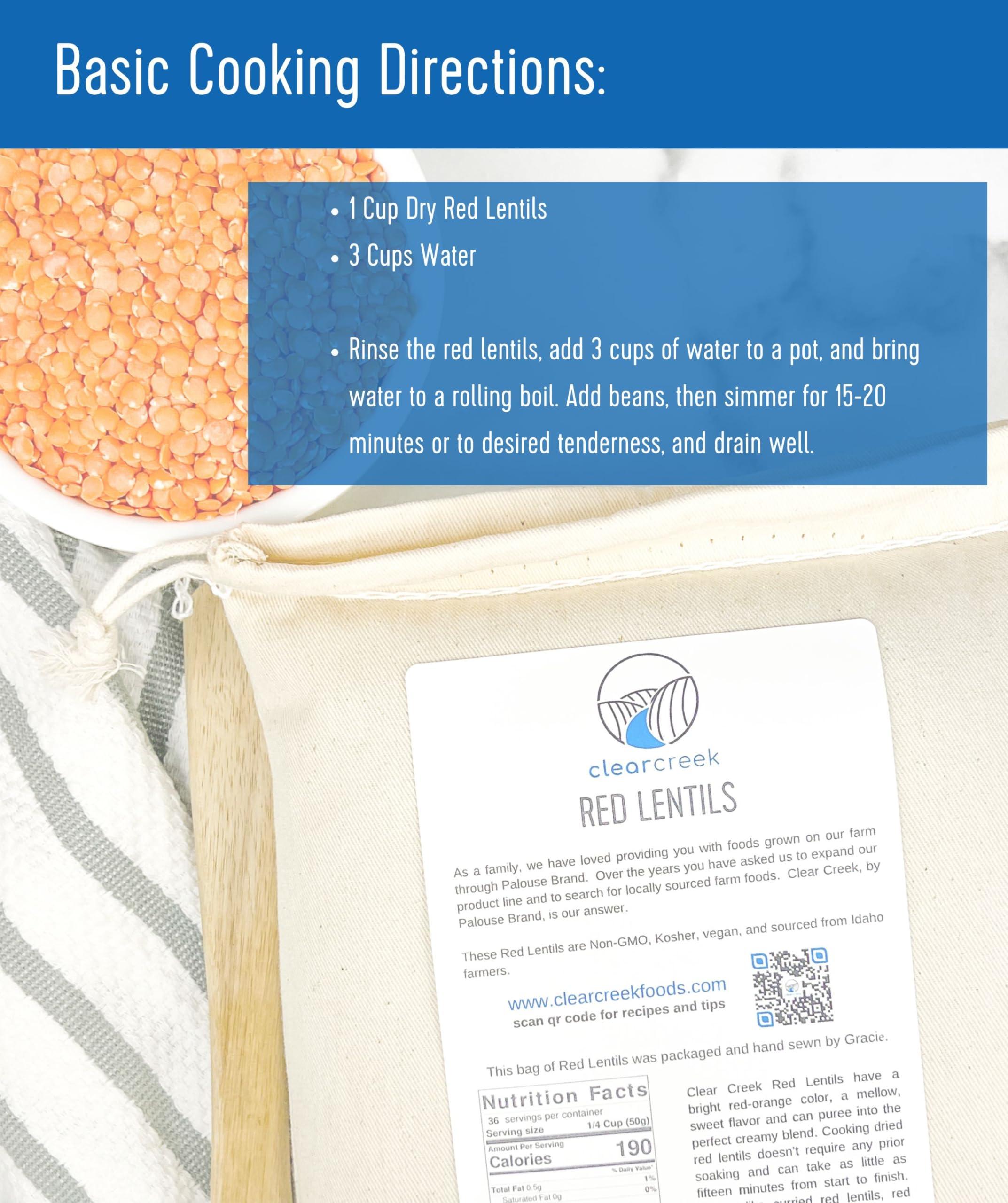 Red Lentils | Green Lentils | Golden Lentils | 12 LBS Total | Non-GMO | 100% Non Irradiated | Kosher | USA Grown | Vegan - Image 7