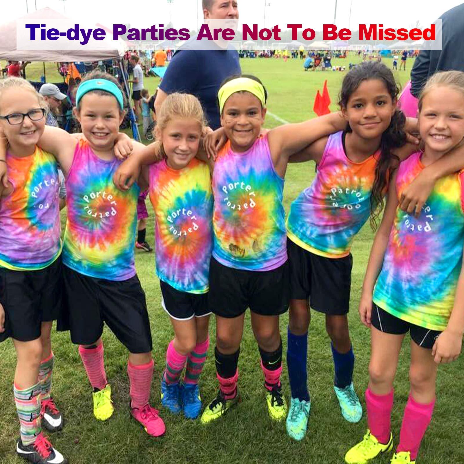 Large Tie Dye Kit for Kids and Adults - 239 Pack Permanent Tie Dye Kits for Clothing Craft Fabric Textile Party Group Handmade Project (Dye up to 60 Medium Adults T-Shirts!) - Image 2
