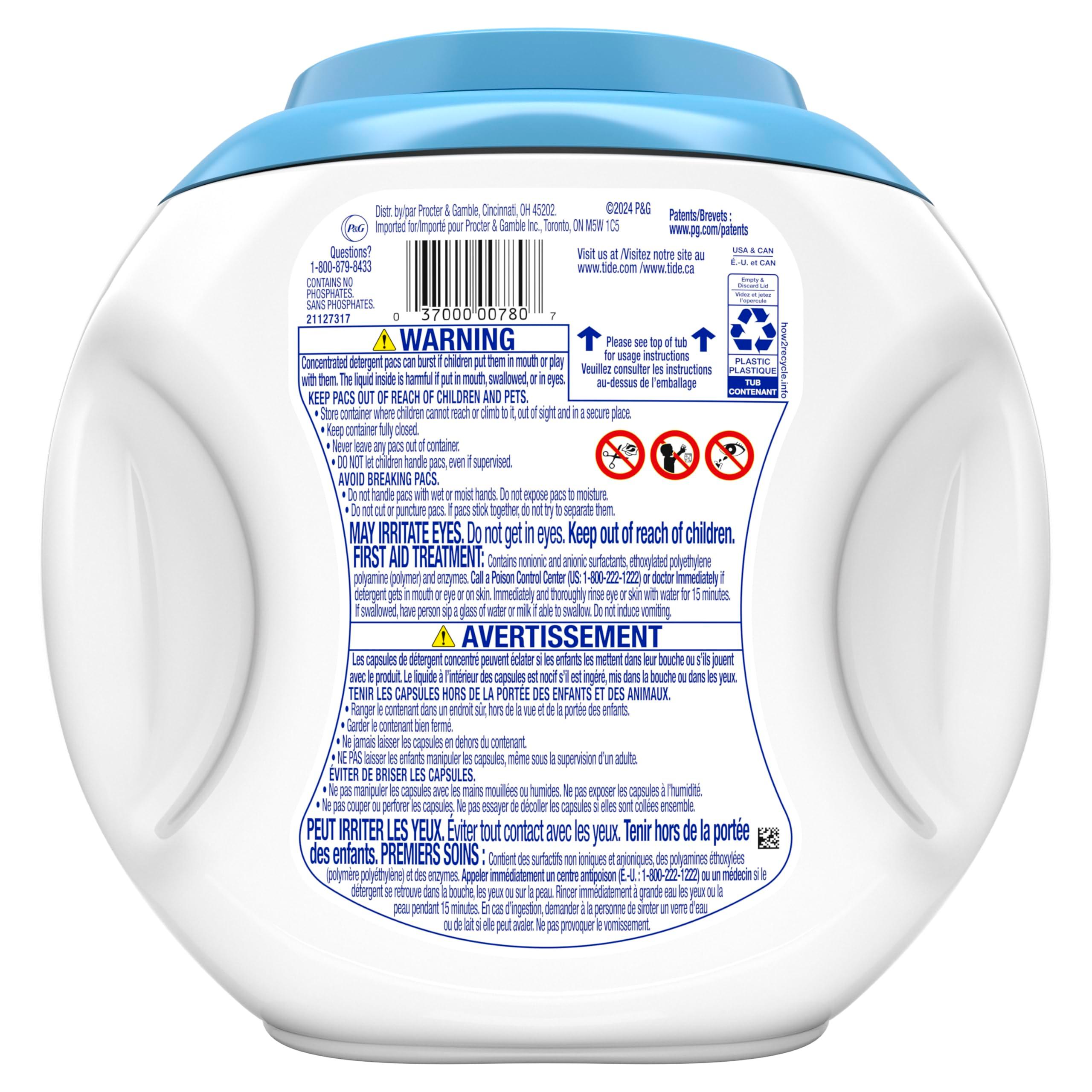Tide PODS Free & Gentle Laundry Detergent Soap Pacs, 57 Count, Tide PODS Laundry Detergent - Image 12