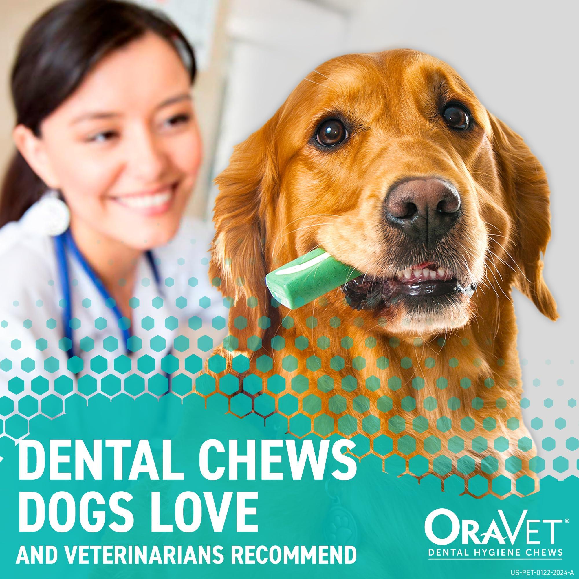 ORAVET Dental Chews for Dogs, Oral Care and Hygiene Chews (Small Dogs, 10-24 lbs.) Blue Pouch, 30 Count - Image 2