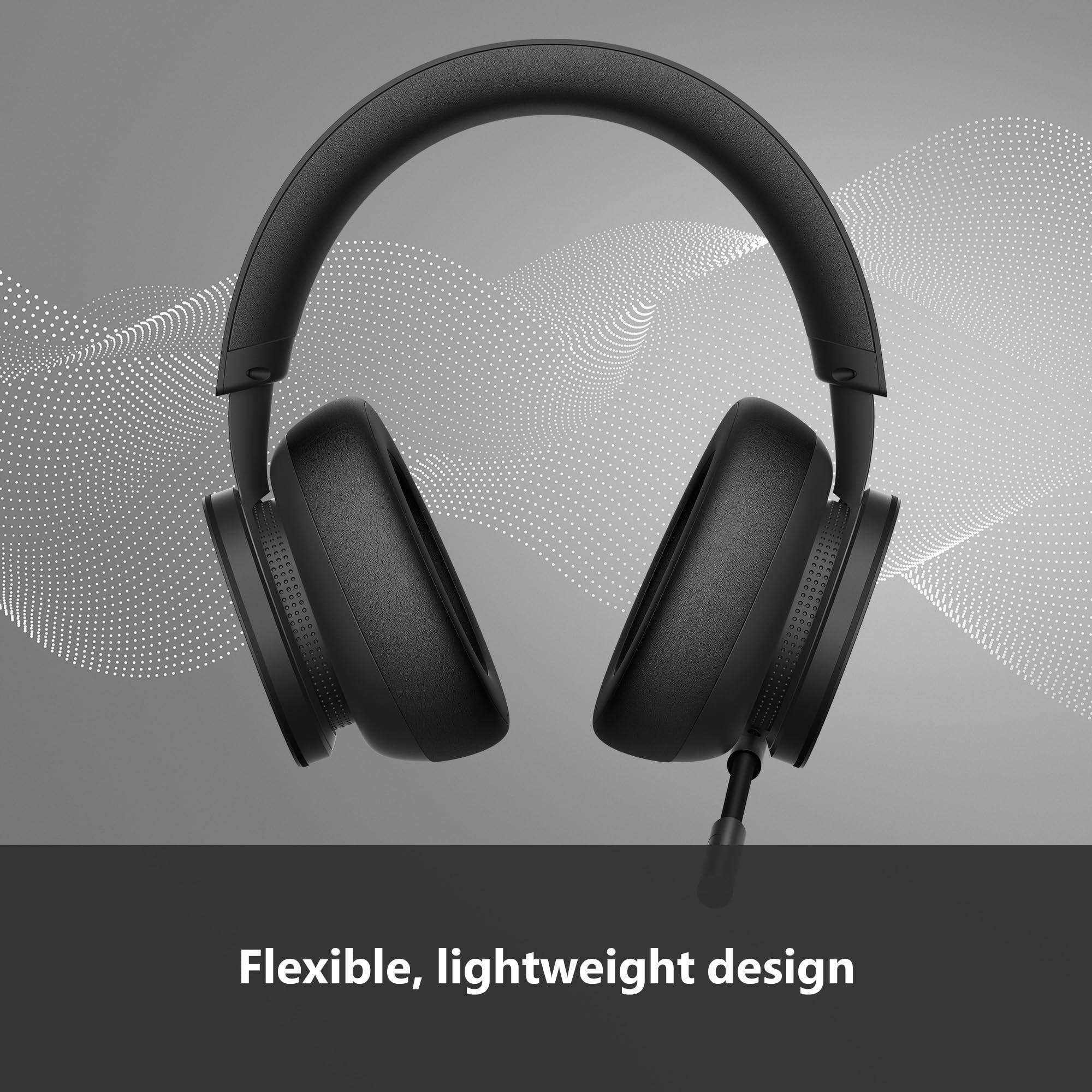 Xbox Wireless Gaming Headset – Over Ear Headphones – Spatial Audio with Dolby Atmos, Windows Sonic Series X|S, One, Windows PC, Mobile – Carbon Black - Image 3