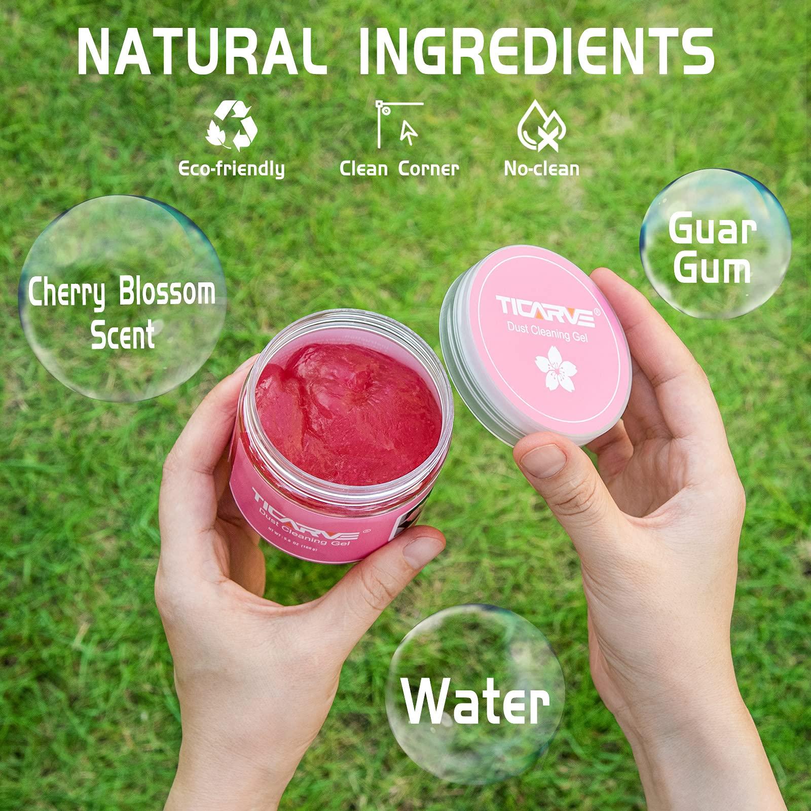 TICARVE Car Cleaning Gel Detailing Putty Car Putty Auto Detailing Tools Car Interior Cleaner Cleaning Slime Car Accessories Keyboard Cleaner Rose/NT WT: 5.6 oz (160 gr) - Image 4