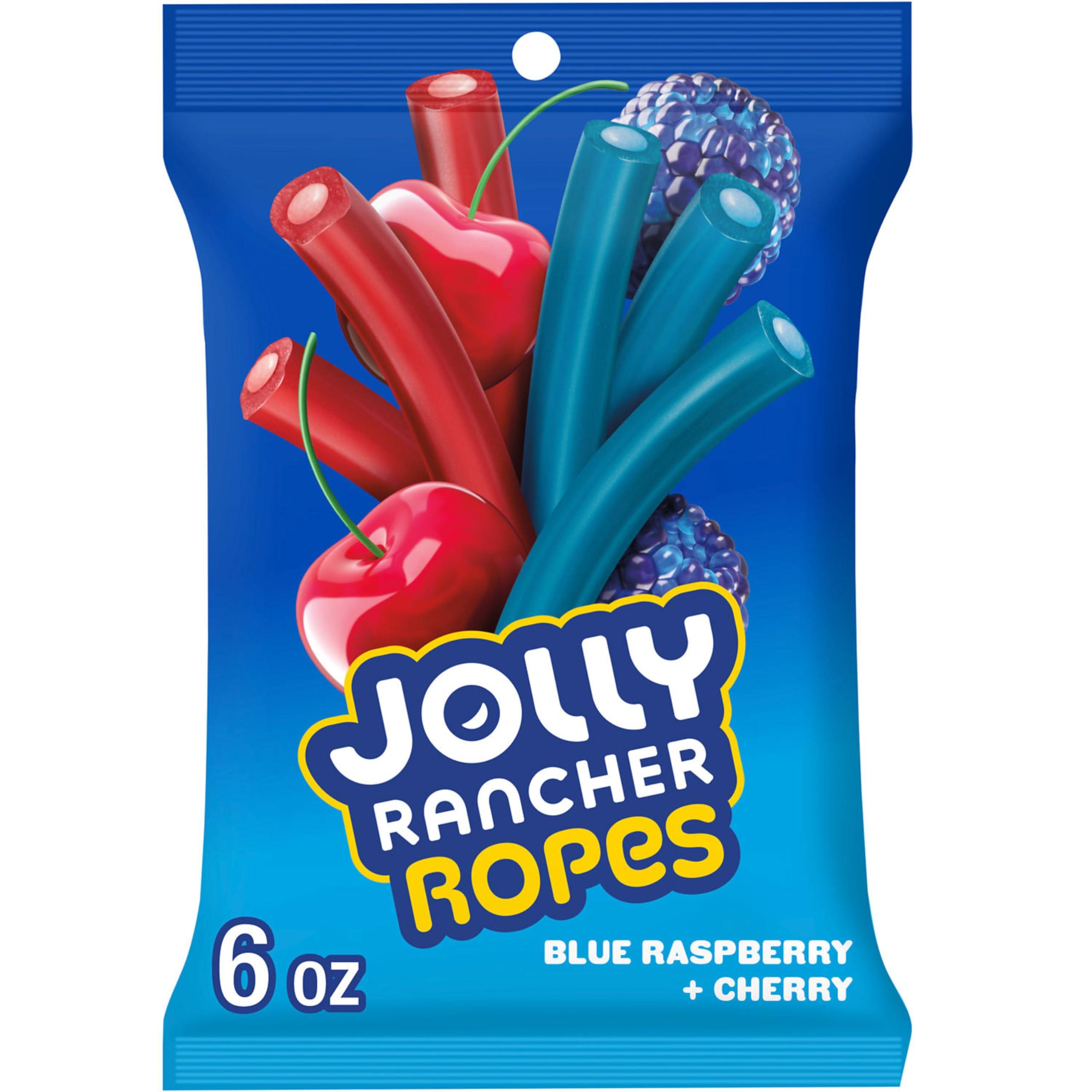 JOLLY RANCHER Ropes Blue Raspberry and Cherry Flavored Candy Bag, 6 oz - Image 1