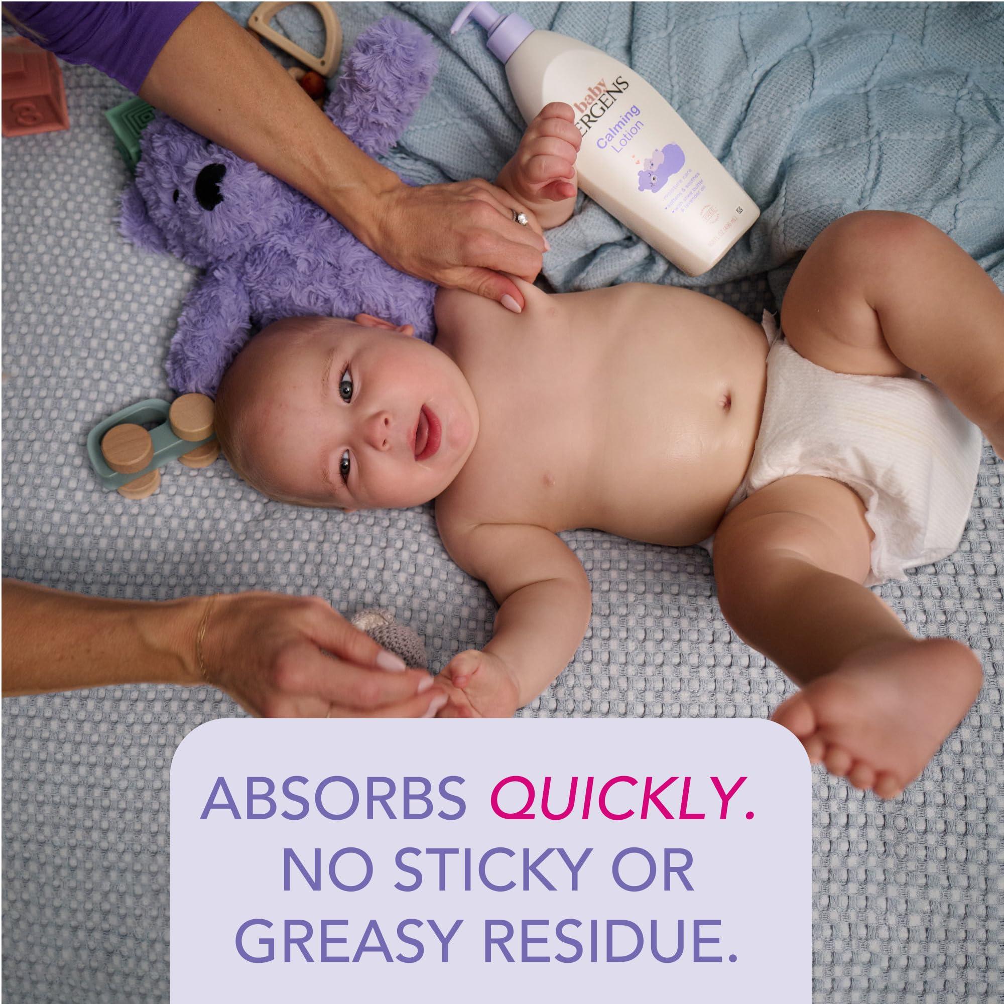 Jergens Baby Calming Lotion, Baby Calming Lotion, Lavender Baby Lotion, Baby Moisturizer with Shea Butter and Lavender Oil, 16.8 Fl Oz - Image 2