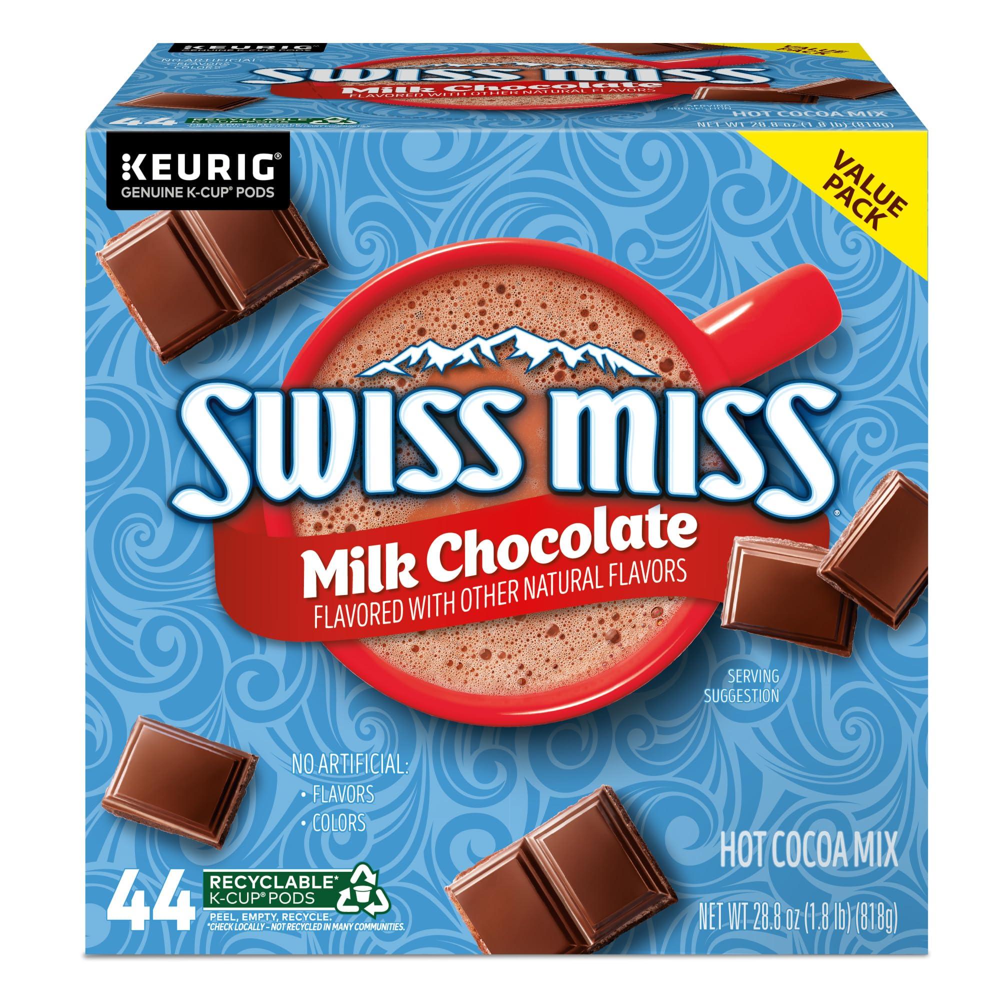 Swiss Miss Milk Chocolate Hot Cocoa, Single-Serve Keurig K-Cup Pods, Hot Chocolate, 44 Count - Image 10