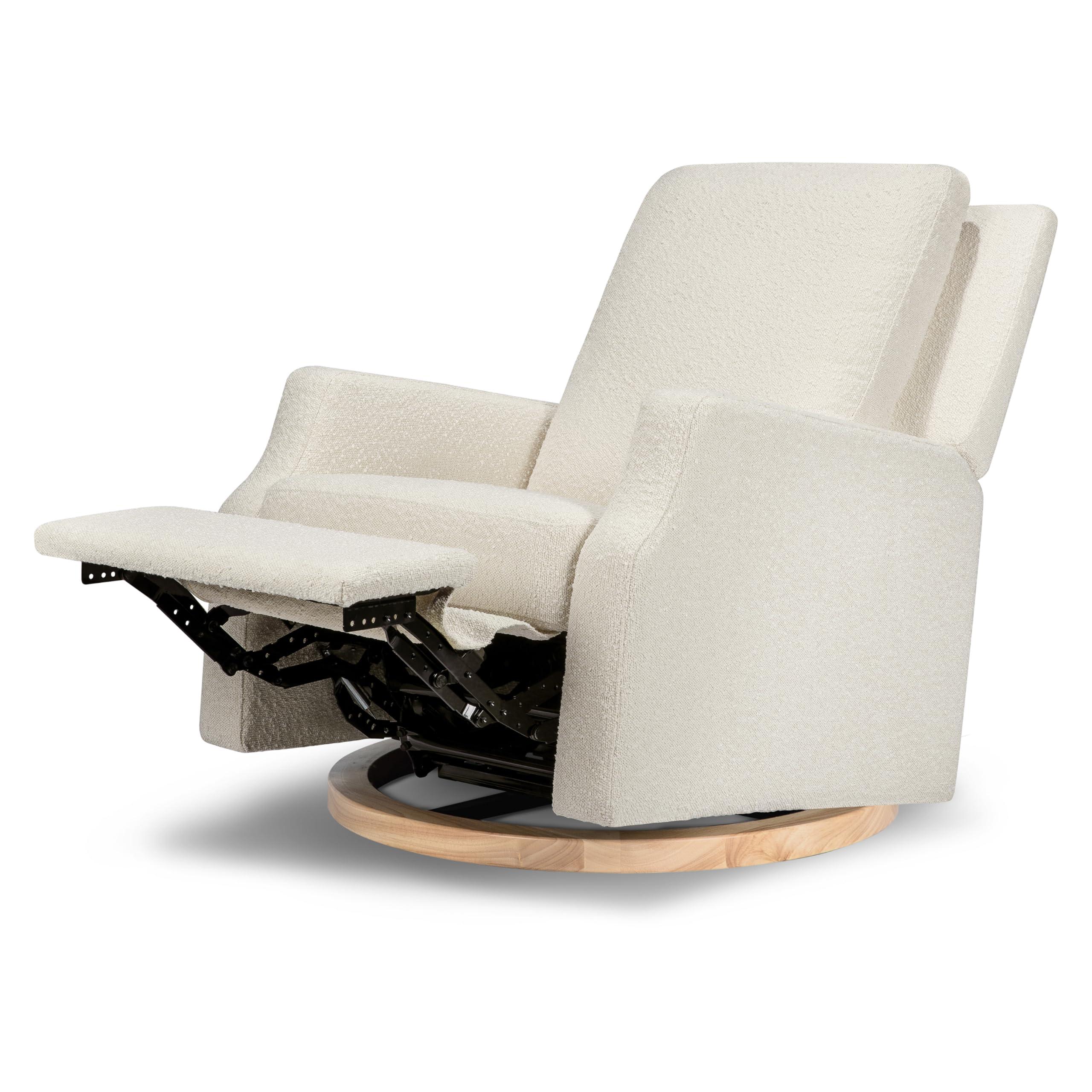 Namesake Crewe Recliner and Swivel Glider in Ivory Boucle with Light Wood Base, Greenguard Gold Certified - Image 5