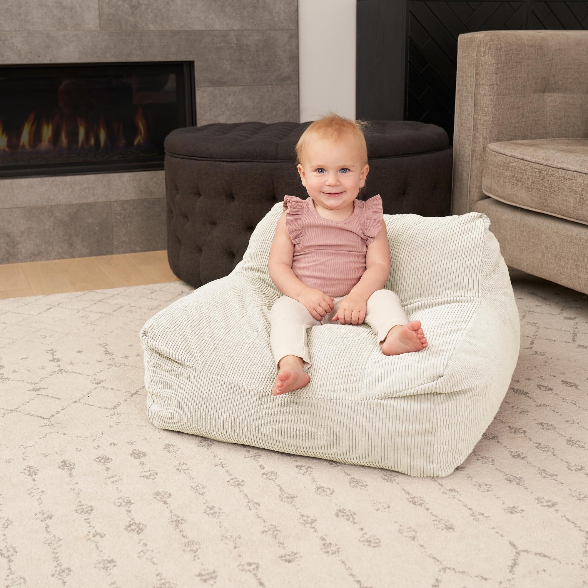 ZICOTO Soft Memory Foam Bean Bag Chair for Toddlers - Trendy Kids Chair and Baby Lounger for Nursery, Playroom, or Living Room Decor - Image 7