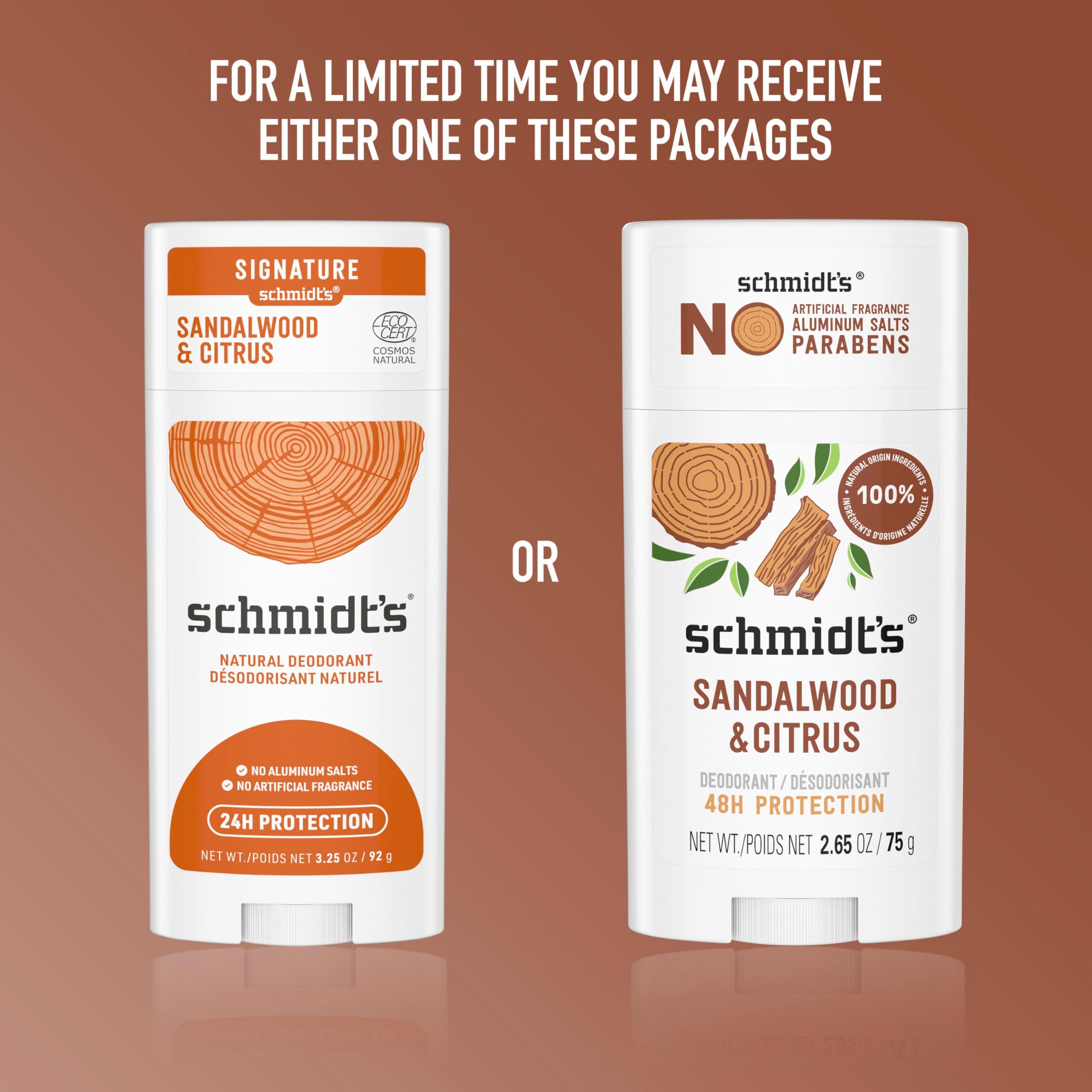 Schmidt's Aluminum-Free Vegan Deodorant Sandalwood & Citrus 2 Count for Women and Men, with 24 Hour Odor Protection, Natural Ingredients, Cruelty-Free, 2.65 oz - Image 6