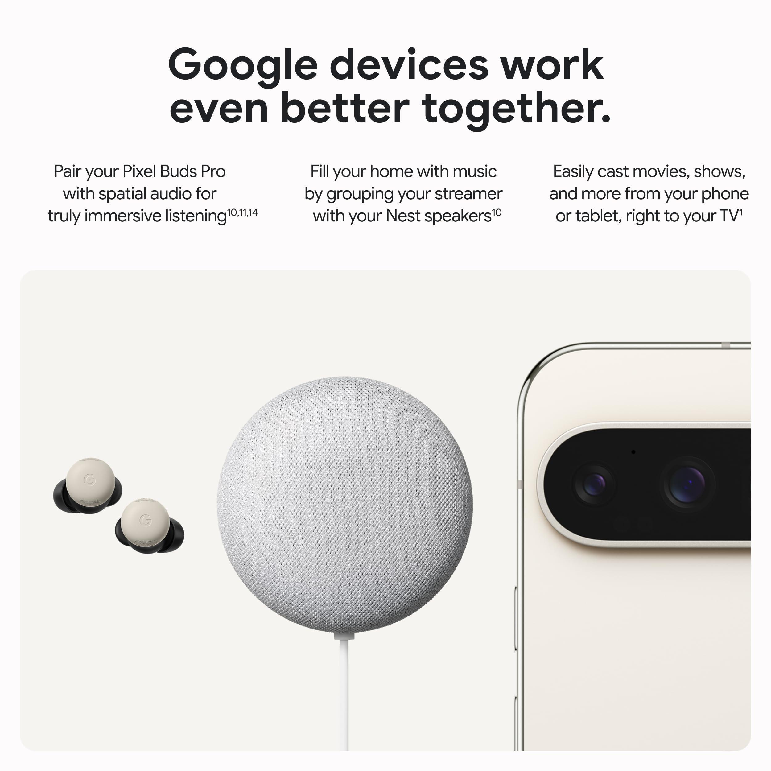 Google TV Streamer 4K - Fast Streaming Entertainment on Your TV with Voice Search Remote - Watch Movies, Shows, Live TV, and Netflix in 4K HDR - Smart Home Control - 32 GB of Storage - Porcelain - Image 6