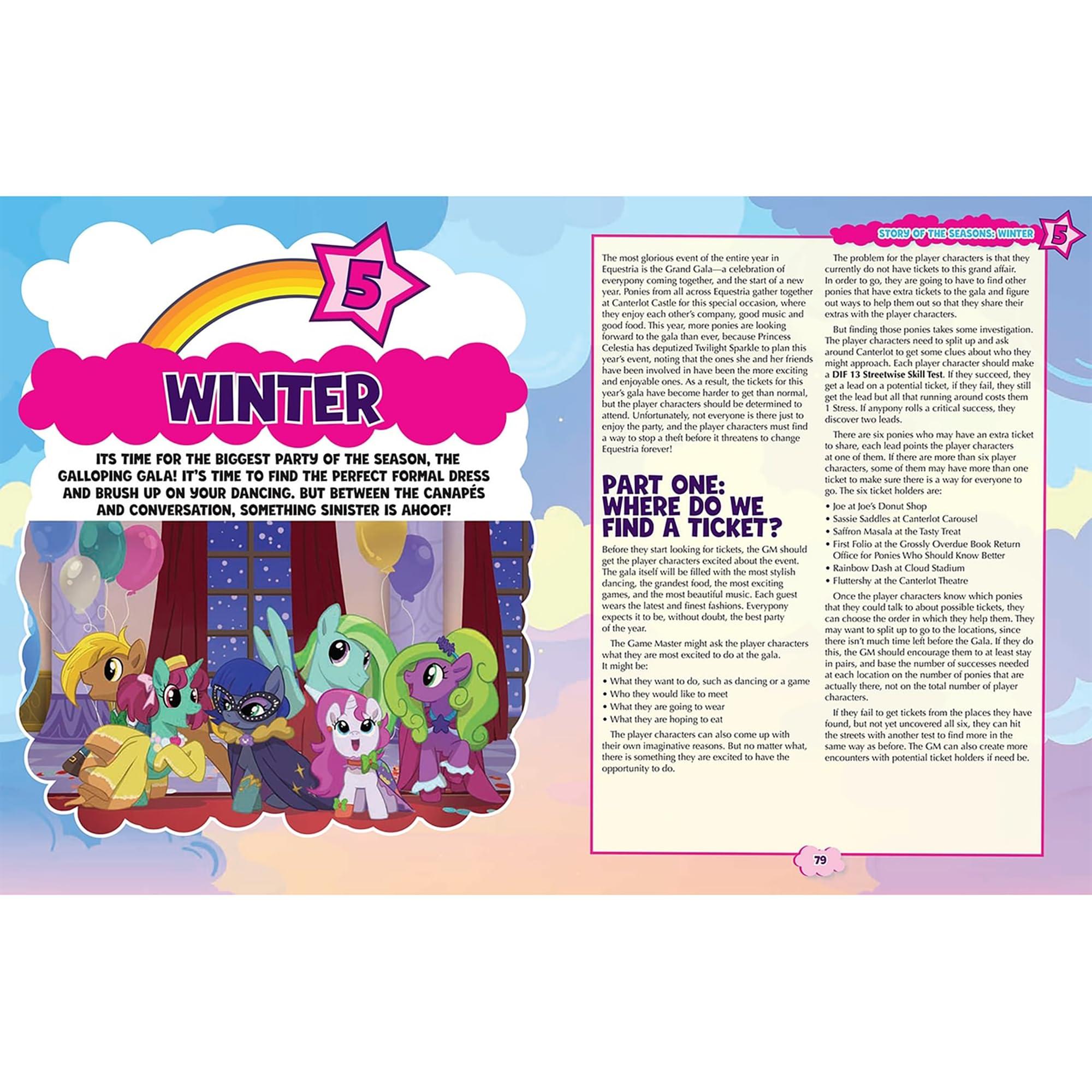 Renegade Game Studios: My Little Pony RPG - Story of The Seasons - Expansion Hardcover Book, Roleplaying Game, Four Seasonal Adventures Set Throughout The Year in Ponyville - Image 7