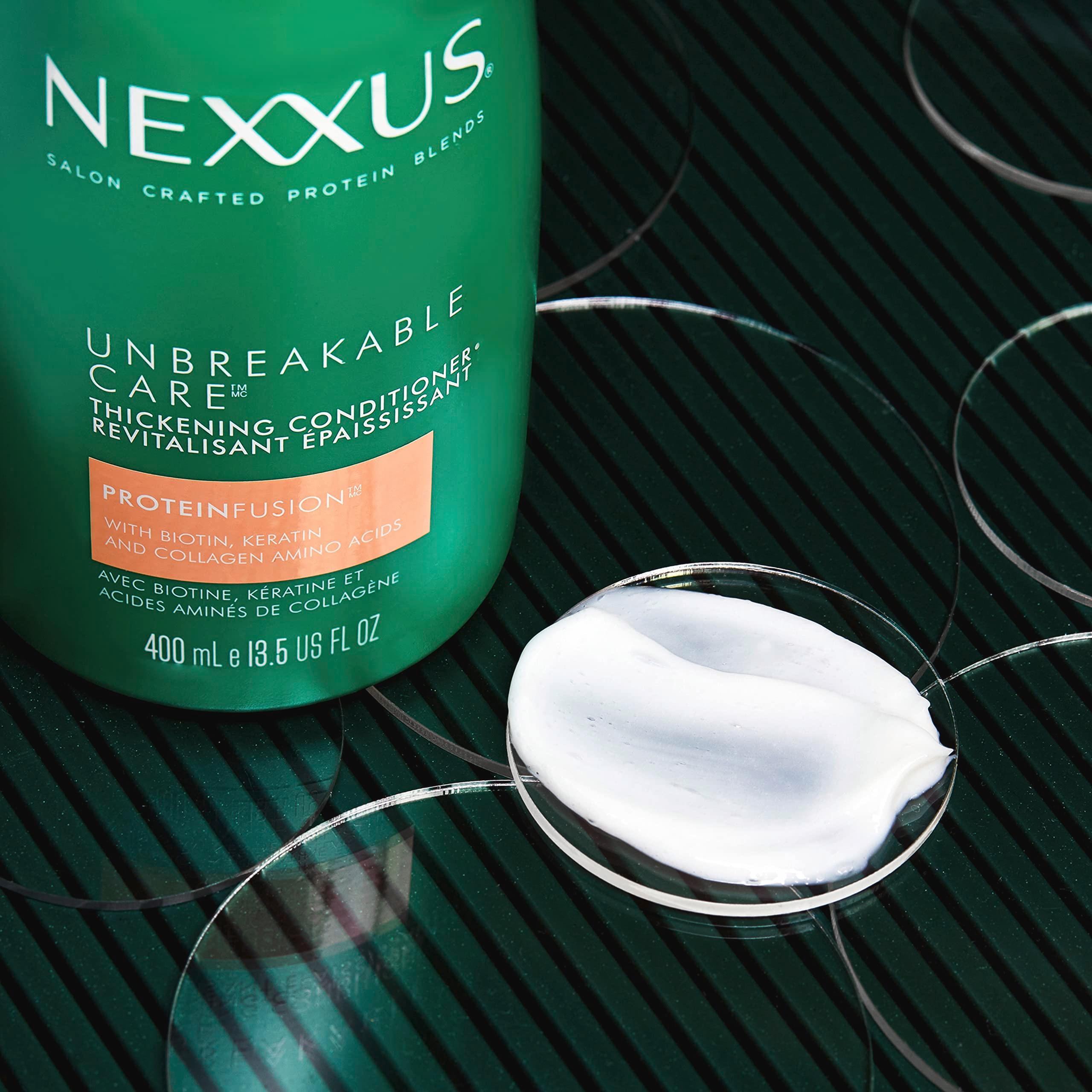 Nexxus Unbreakable Care Thickening Conditioner with Keratin, Collagen, Biotin for Fine and Thin Hair 13.5 oz - Image 8