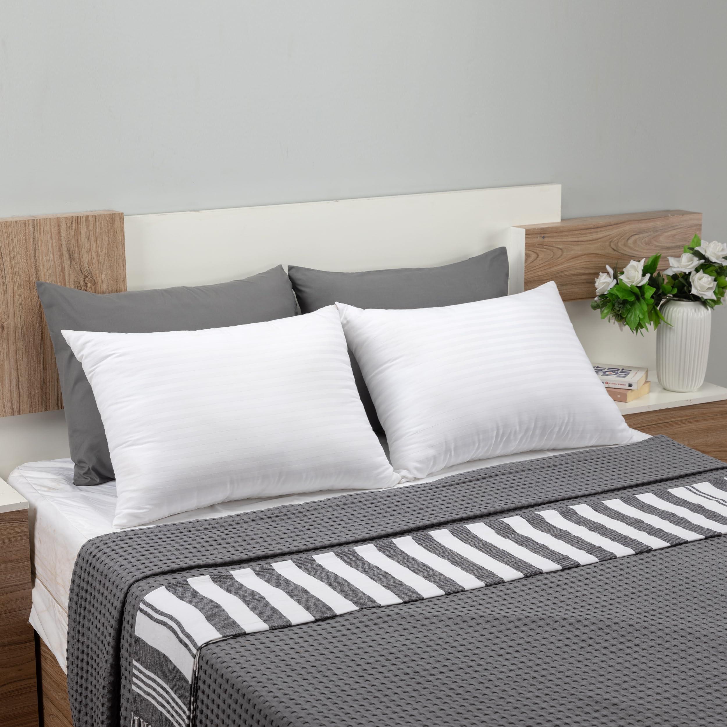 Utopia Bedding Pillows Queen Size Set of 2 (White),Hotel Pillows, Cooling Pillow for Side, Back or Stomach Sleepers - Image 2