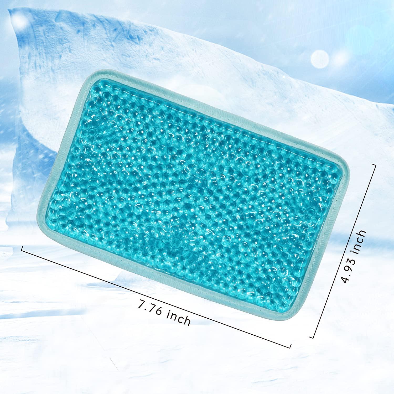 Gel Beads Ice Pack Ice Bag with Strap-1 Pack Reusable Hot & Cold Pack Compress for Knee, Shoulder, Foot, Back, Ankle, Neck, Hip, Elbow, Wisdom Tooth-7.76''x4.93''(Blue) - Image 6