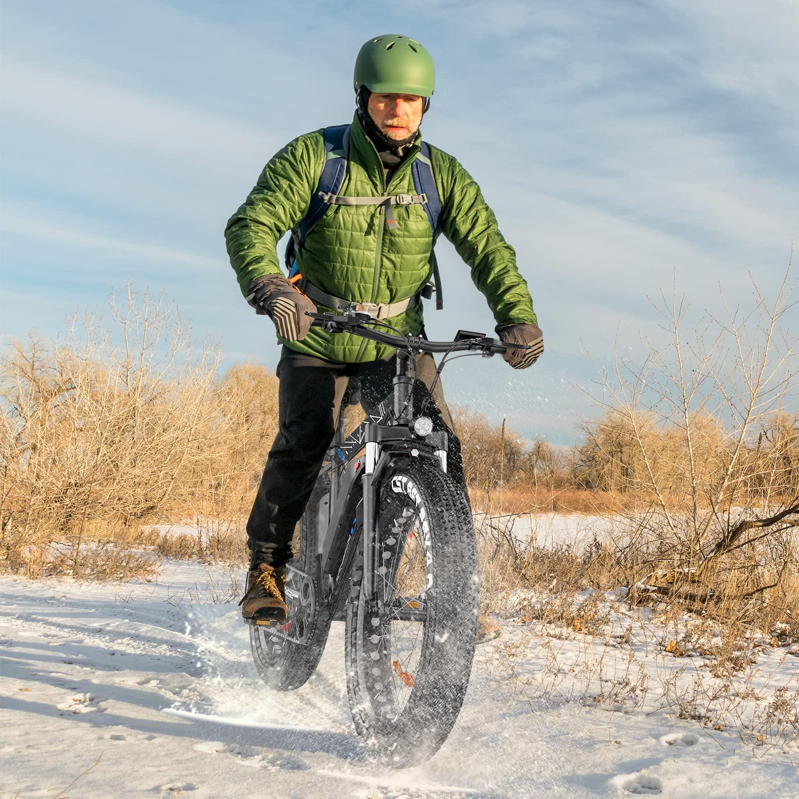 Vivi Electric Bike 26" x 4.0 Fat Tire Electric Bicycle, Peak 1000W Electric Mountain Bike, 25MPH Ebikes for Adults with 48V 13AH Removable Lithium-Ion Battery, Up to 60 Miles,UL 2849 Certified - Image 2