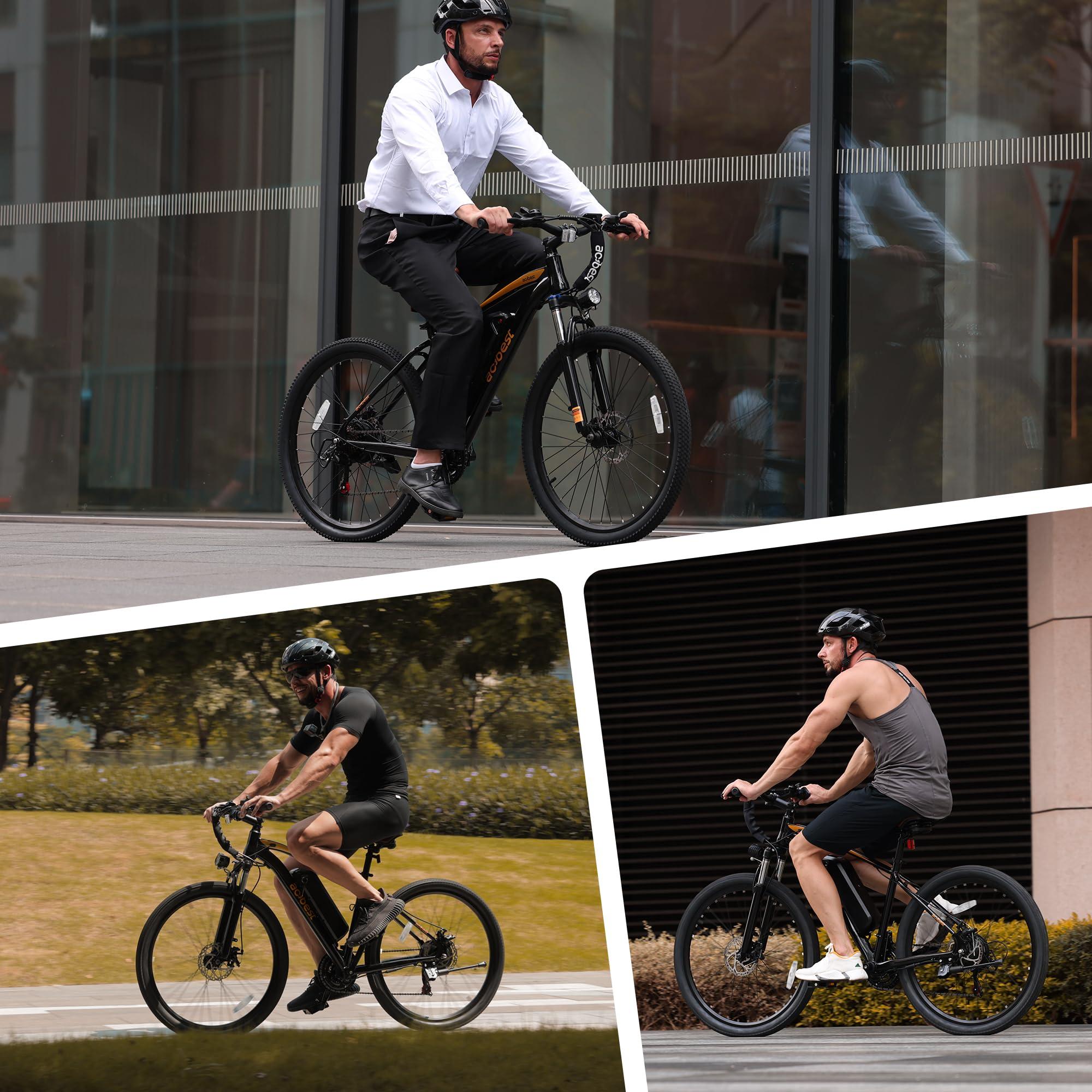 ACTBEST Apex Electric Bike for Adults, 27.5" Electric Mountain Bike with 21-Speed, Peak 1200W Motor 28MPH Top Speed, Max Range 55+ Miles, 499Wh Removable Battery E-Bike, Front Suspension - Image 7