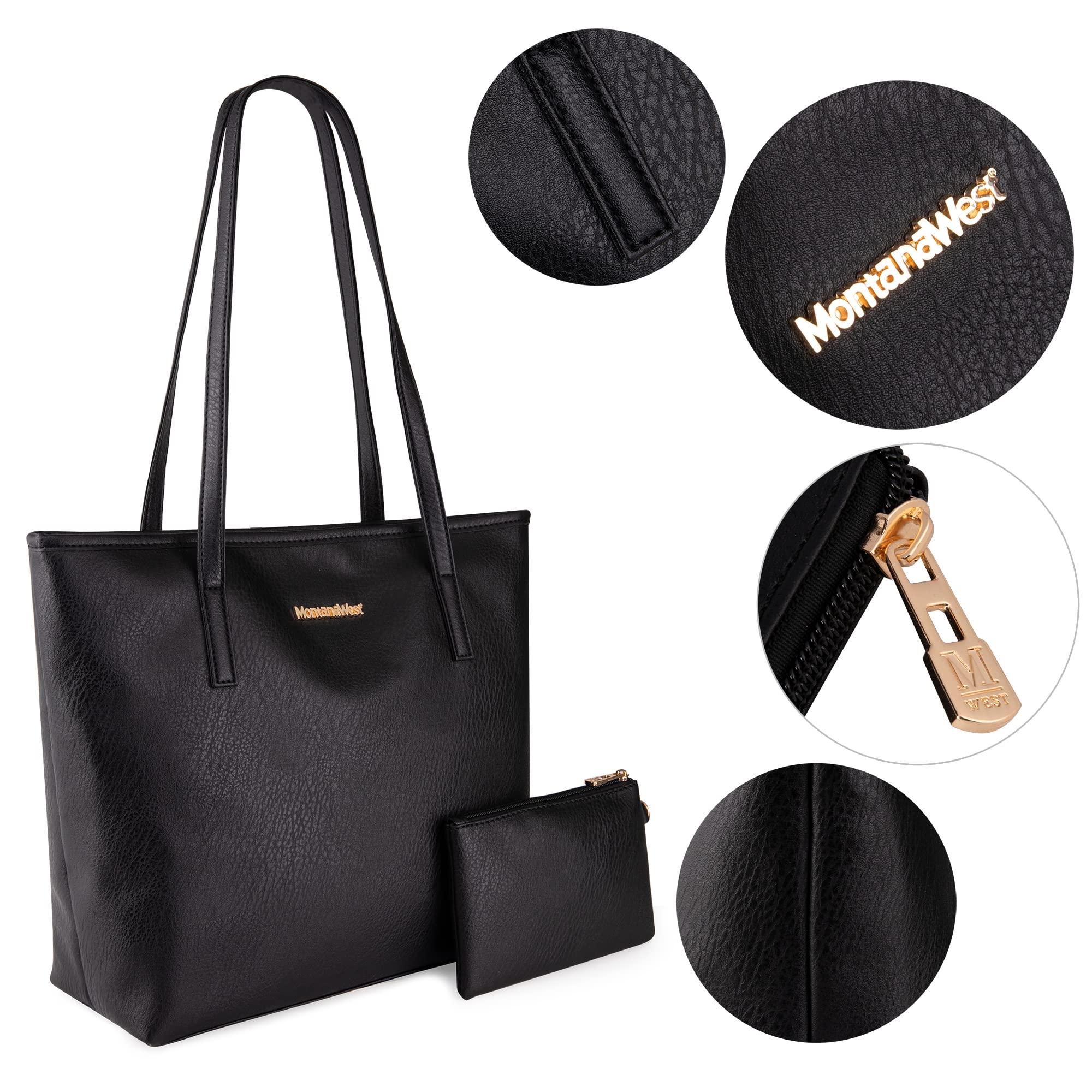 Montana West Tote Bags Vegan Leather Purses and Handbags for Women Top Handle Ladies Shoulder Bags - Image 5