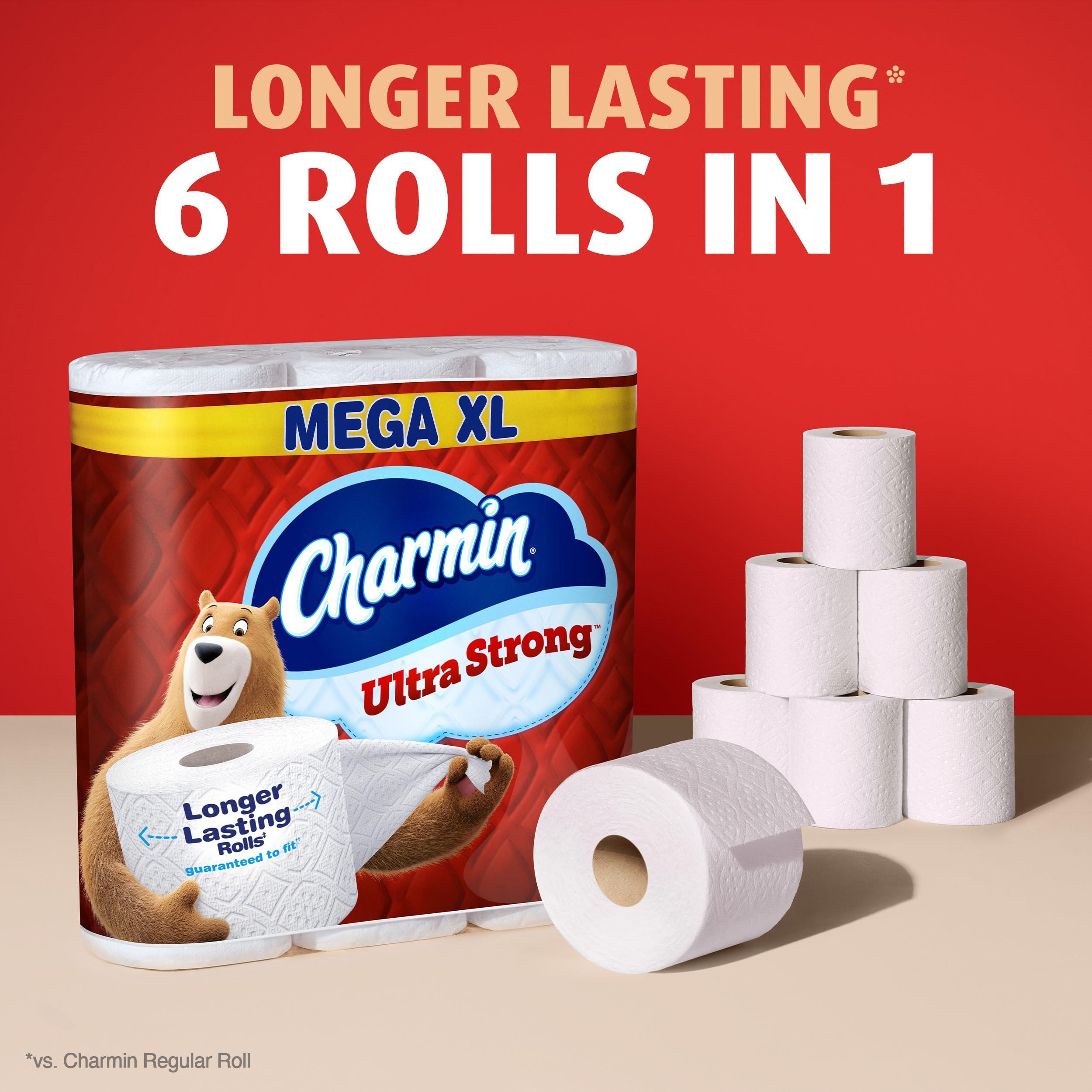 Charmin Ultra Strong Toilet Paper, 18 Mega XL Rolls = 108 Regular Rolls - Image 4