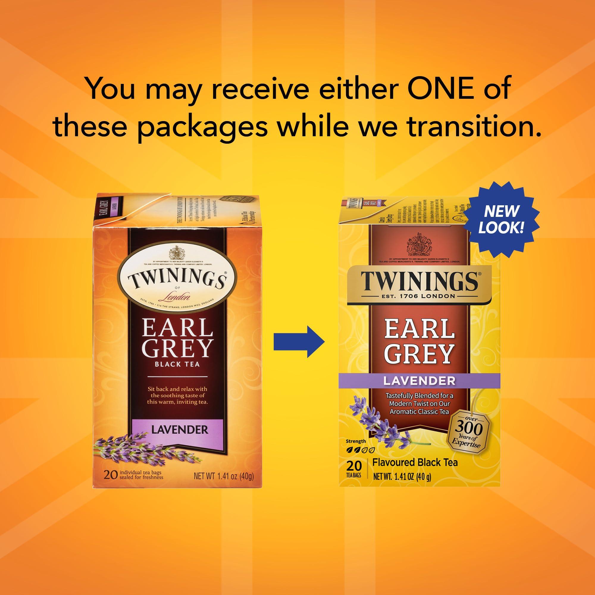 Twinings Earl Grey Lavender Tea – Caffeinated Black Tea Blend, Individually Wrapped Tea Bags, 20 Count - Image 4