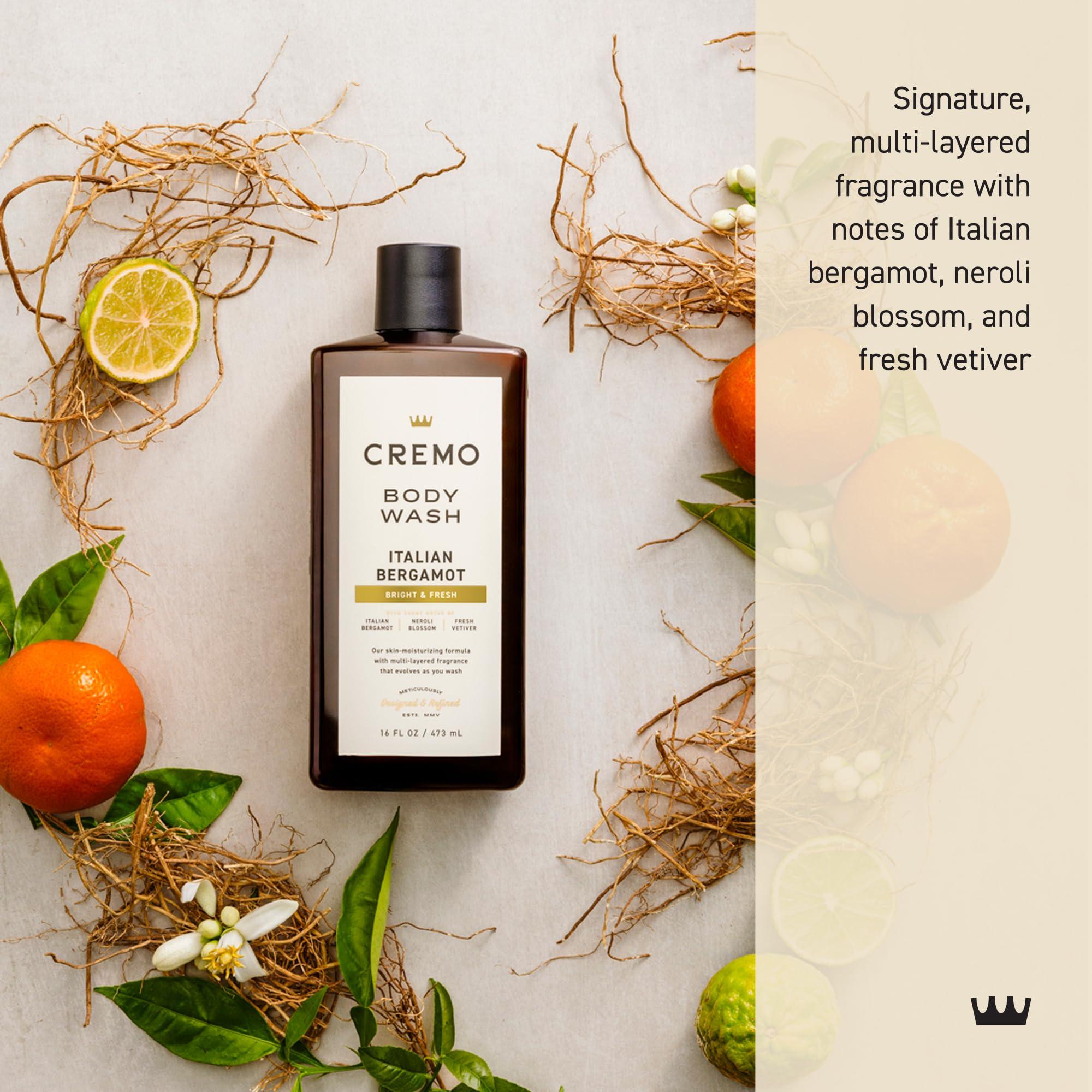 Cremo Body Wash Men, Notes of Italian Bergamot, Neroli Blossom, and Fresh Vetiver, Rich-Lathering Italian Bergamot, 16 Fl Oz - Image 2