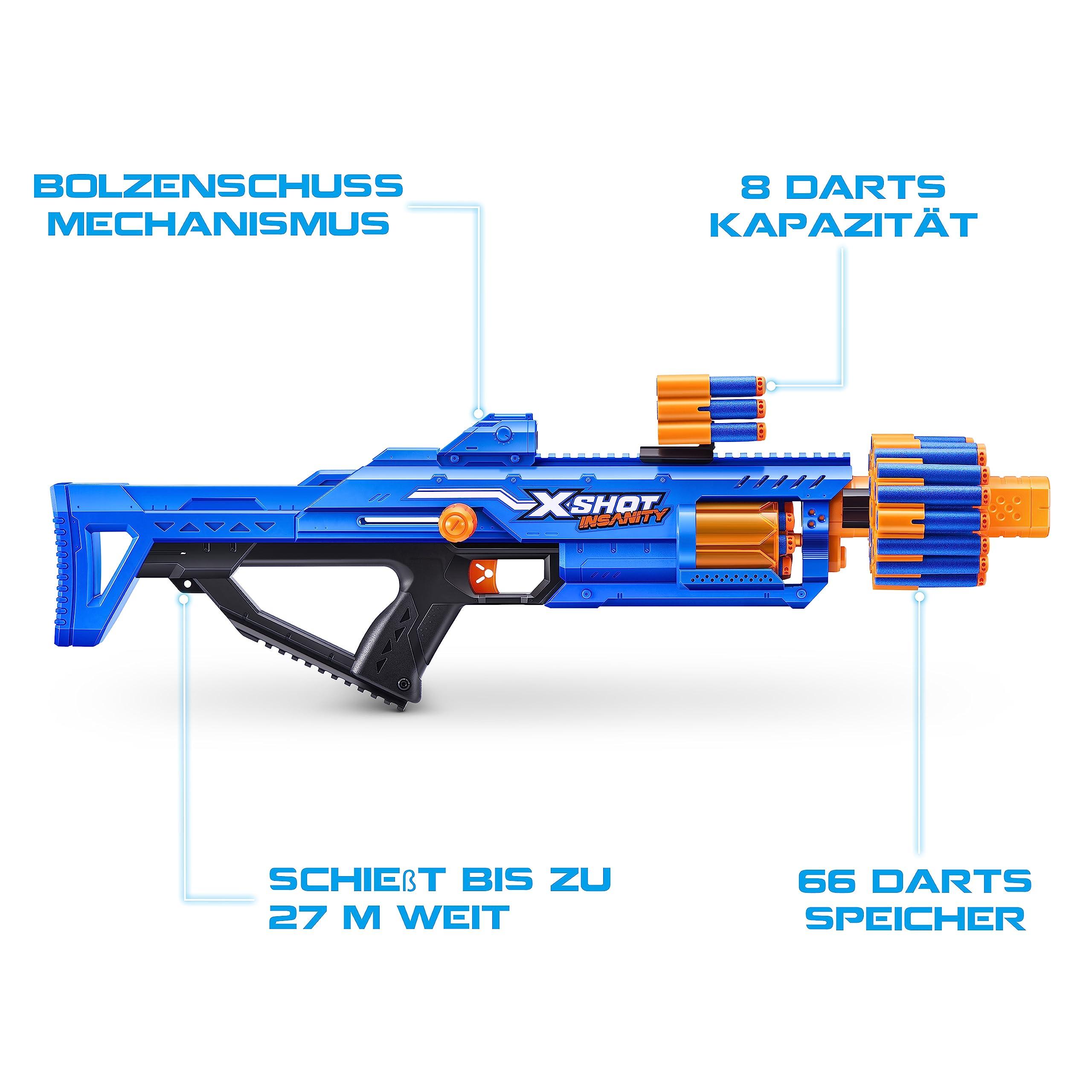XSHOT Insanity Bezerko by ZURU - 48 Dart Outdoor Toy with Air Pocket Technology and Storage for Boys, Girls, Teens and Adults - Image 3