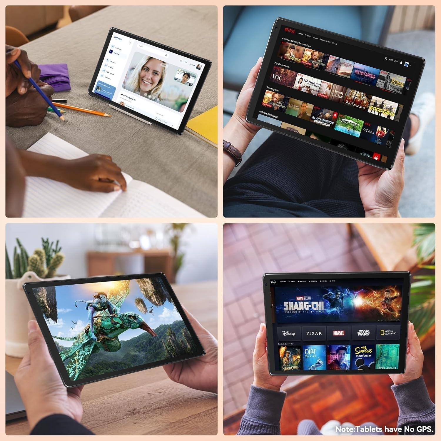 Tablet,10.1" Android Tablet with Octa-core Processor 10GB RAM 128GB ROM HD IPS Touchscreen 8H Battery, Wi-Fi 6, BT 5.0, Dual Camera, Google Tablets 2025 - Image 9