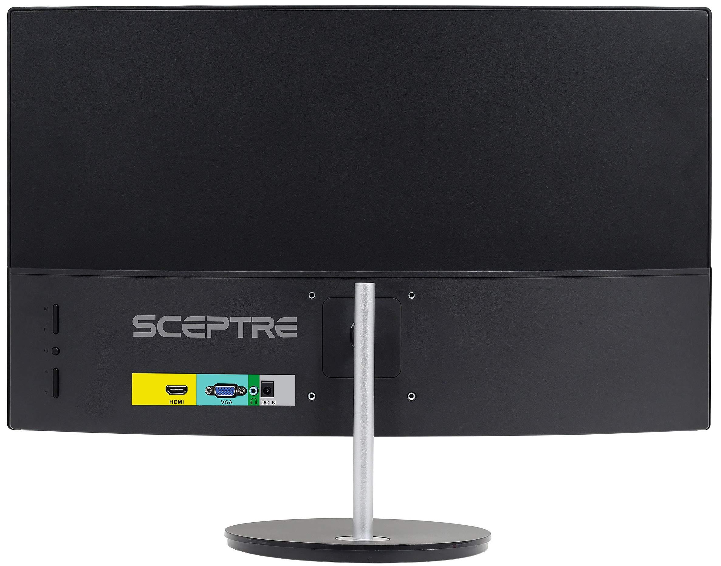 Sceptre C248W-1920RN Series 24-inch Curved Gaming Monitor, 1080p, R1500, HDMI x2, VGA, Build-in Speakers, VESA Wall Mount, Machine Black, 98% sRGB - Image 8