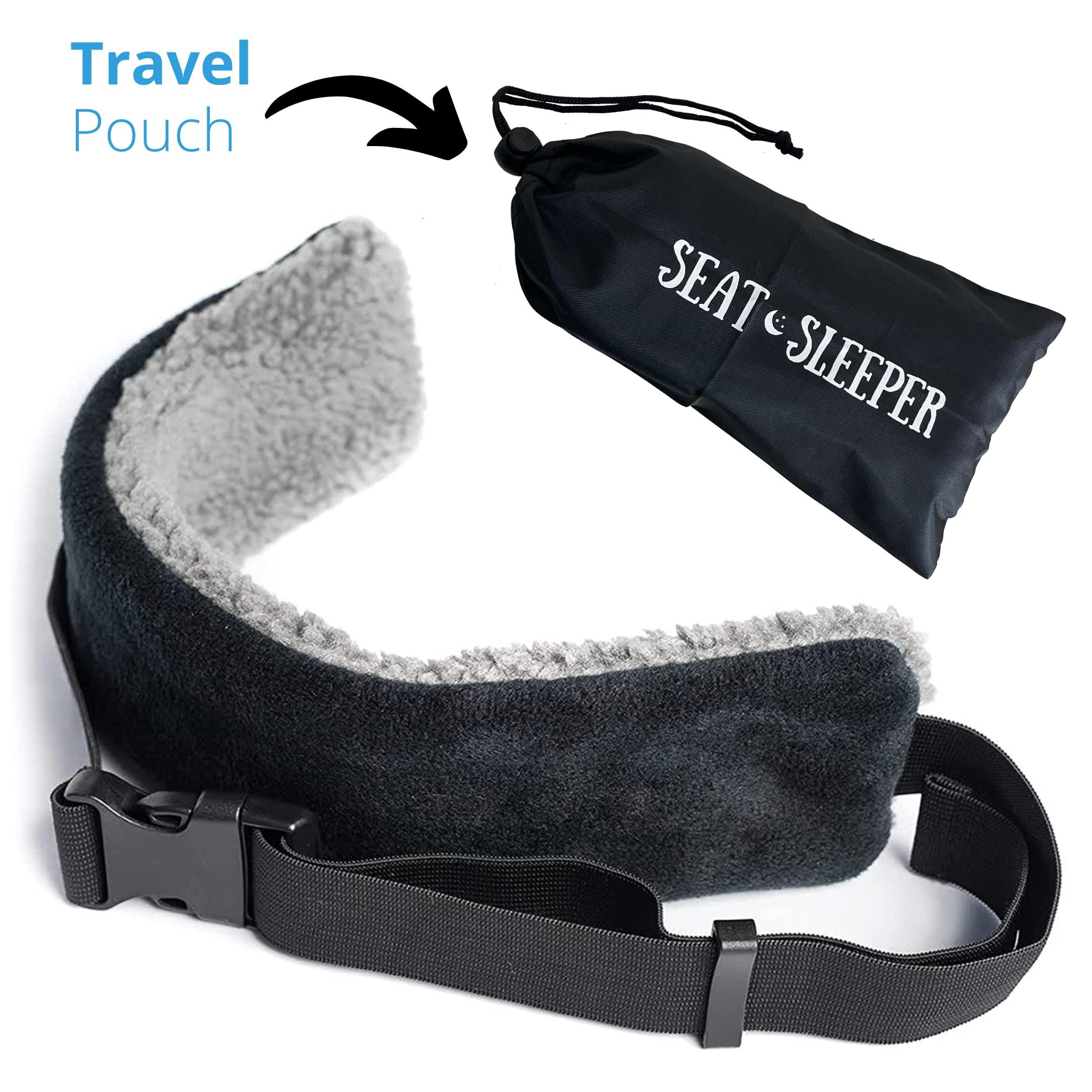 SeatSleeper Travel Pillow & Neck Pillow Alternative | Soft, Ultra-Lightweight & Compact Airplane Travel Essentials for Flying Long Flights or Car Ride | Can Be Used as Sleep or Travel Eye Mask - Image 3