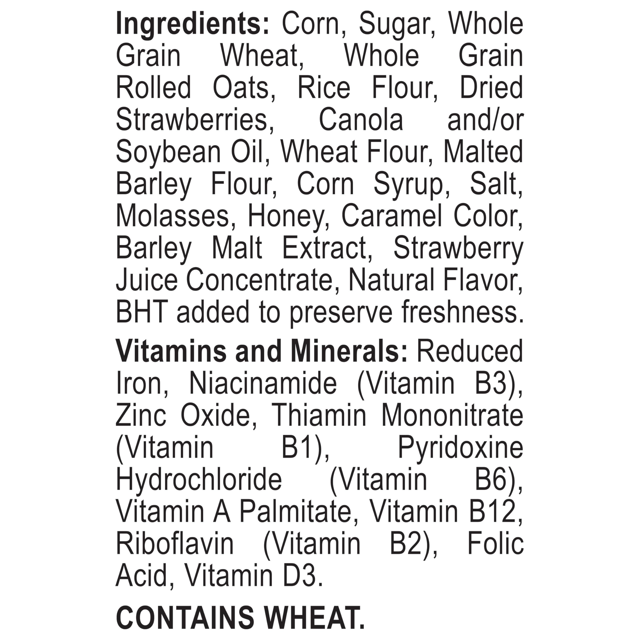 Honey Bunches of Oats Strawberry, Heart Healthy, Low Fat, made with Whole Grain Cereal, 11 Ounce - Image 3
