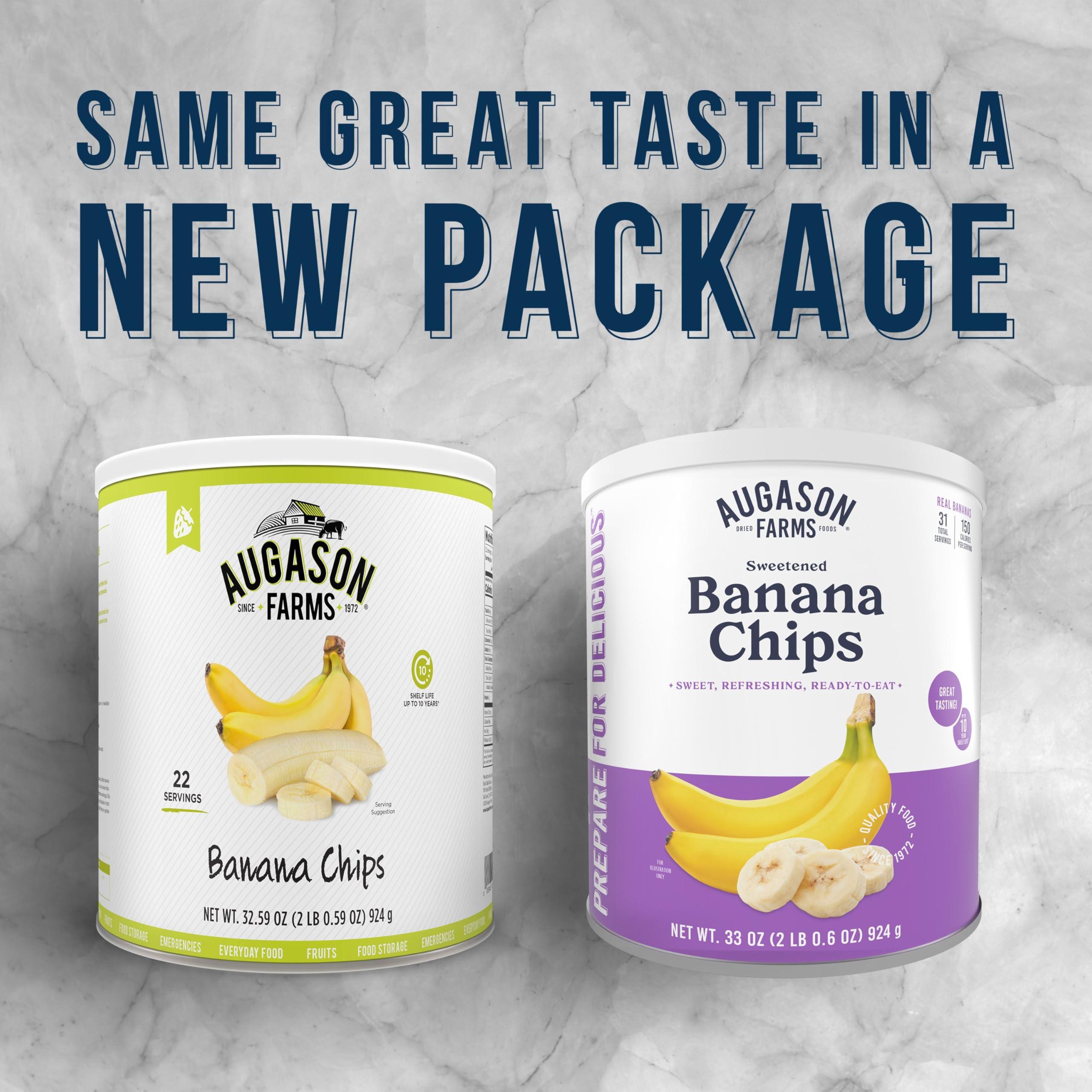 Augason Farms Sweetened Banana Chips Can, Emergency Food Supply, Everyday Meals, 31 Servings (Packaging May Vary) - Image 6