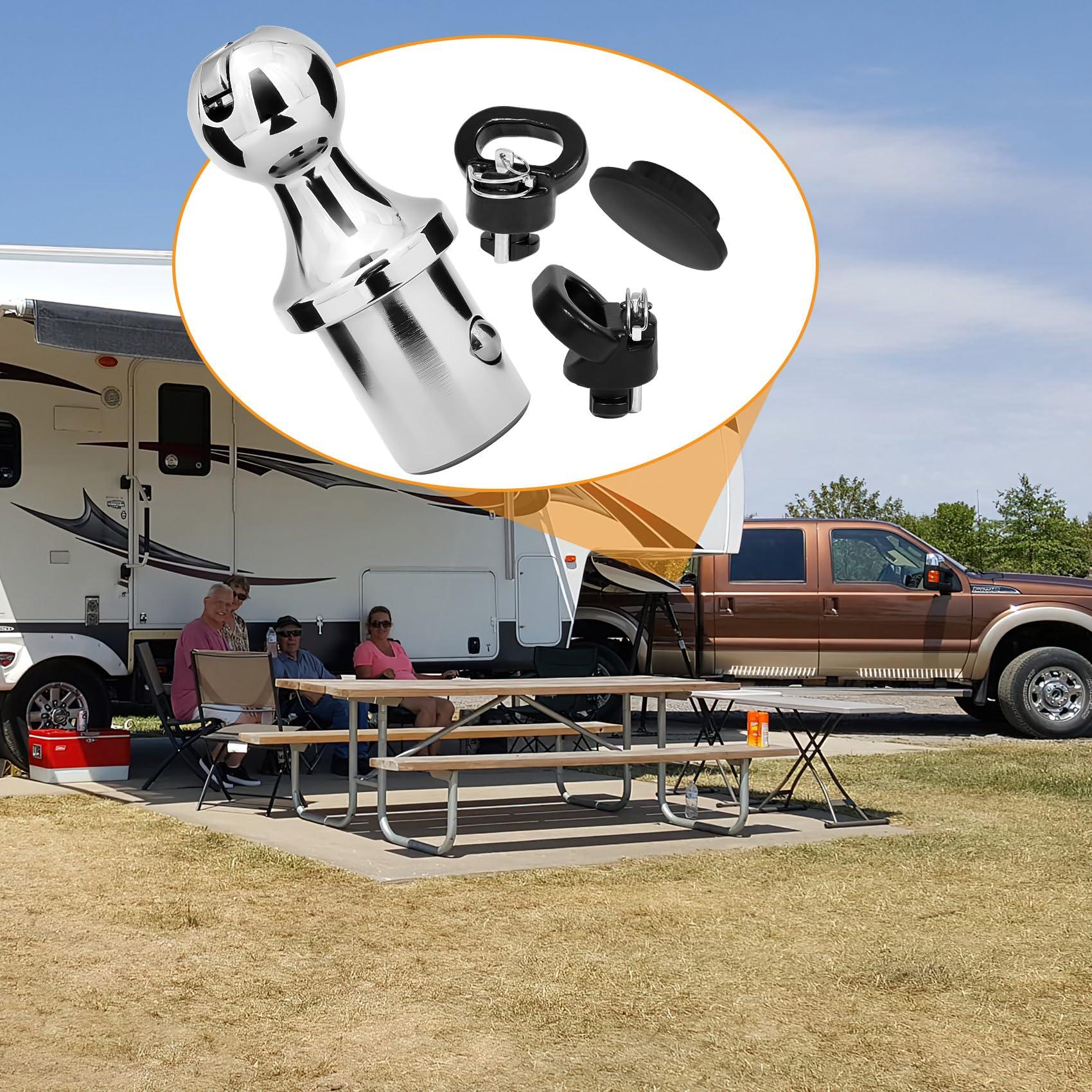 60618 Puck System Gooseneck Hitch Ball Kit, Gooseneck Ball with Box for Truck Bed Compatible with 2013-2024 Dodge RAM 2500 3500, 2 Gooseneck Safety Chain Anchors 30000 lbs GTW/ 7500 lbs VTW - Image 6