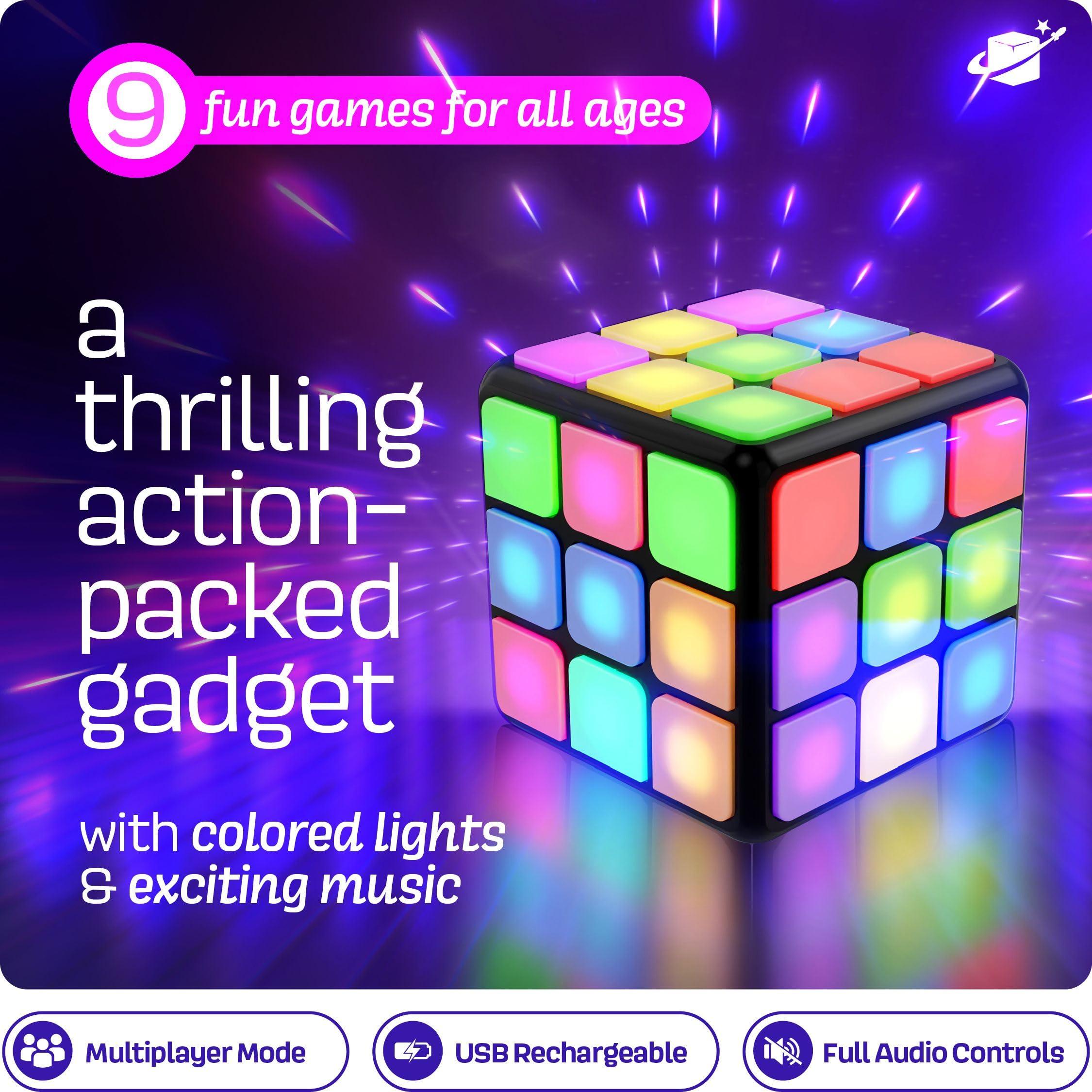 Rechargeable Game Activity Cube - Toys for Boys and Girls - 9 Fun Brain & Memory Games - Birthday Gifts for Age 6, 7, 8, 9, 10, 11, 12 Year Old Kids Teens - Best Boy Toy Gift Ideas - Image 2
