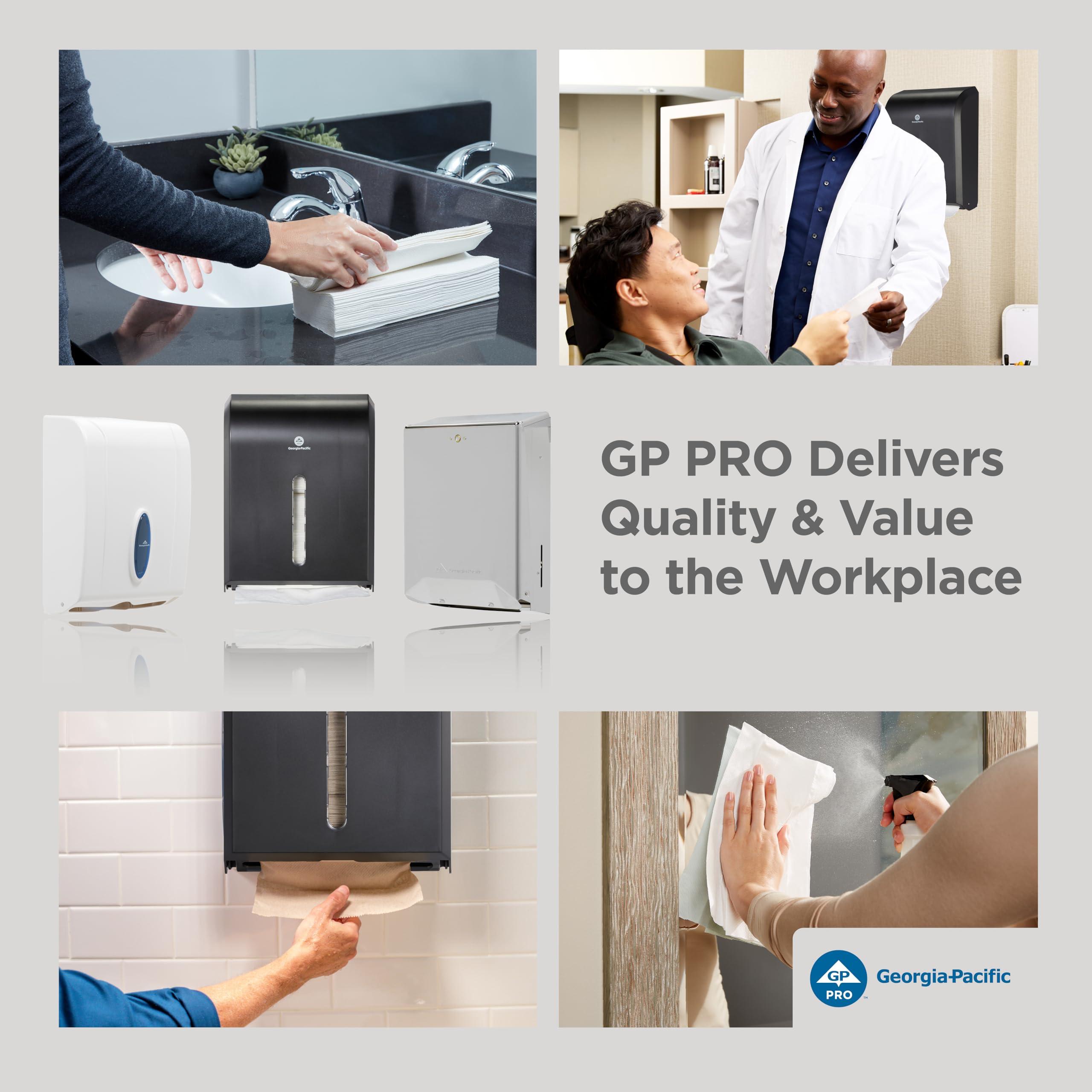 Georgia-Pacific Combi-Fold Paper Towel Dispenser, Black - Image 10