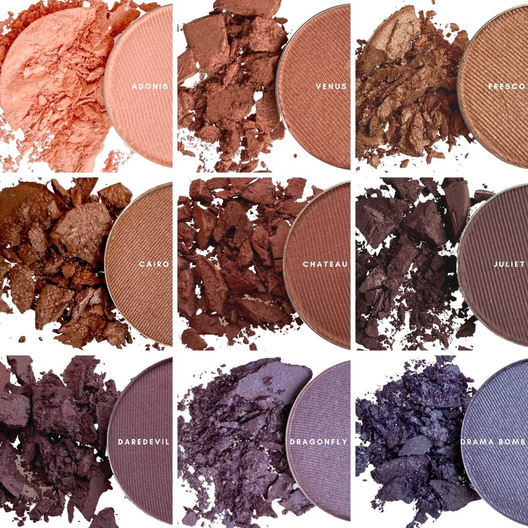 Honeybee Gardens Pressed Powder Eye Shadow Single Refill, Ninja Kitty, Pale Shimmering Champagne Pink, Long-Wearing, Creaseproof Mineral Color With Botanicals, 1.2g - Image 7