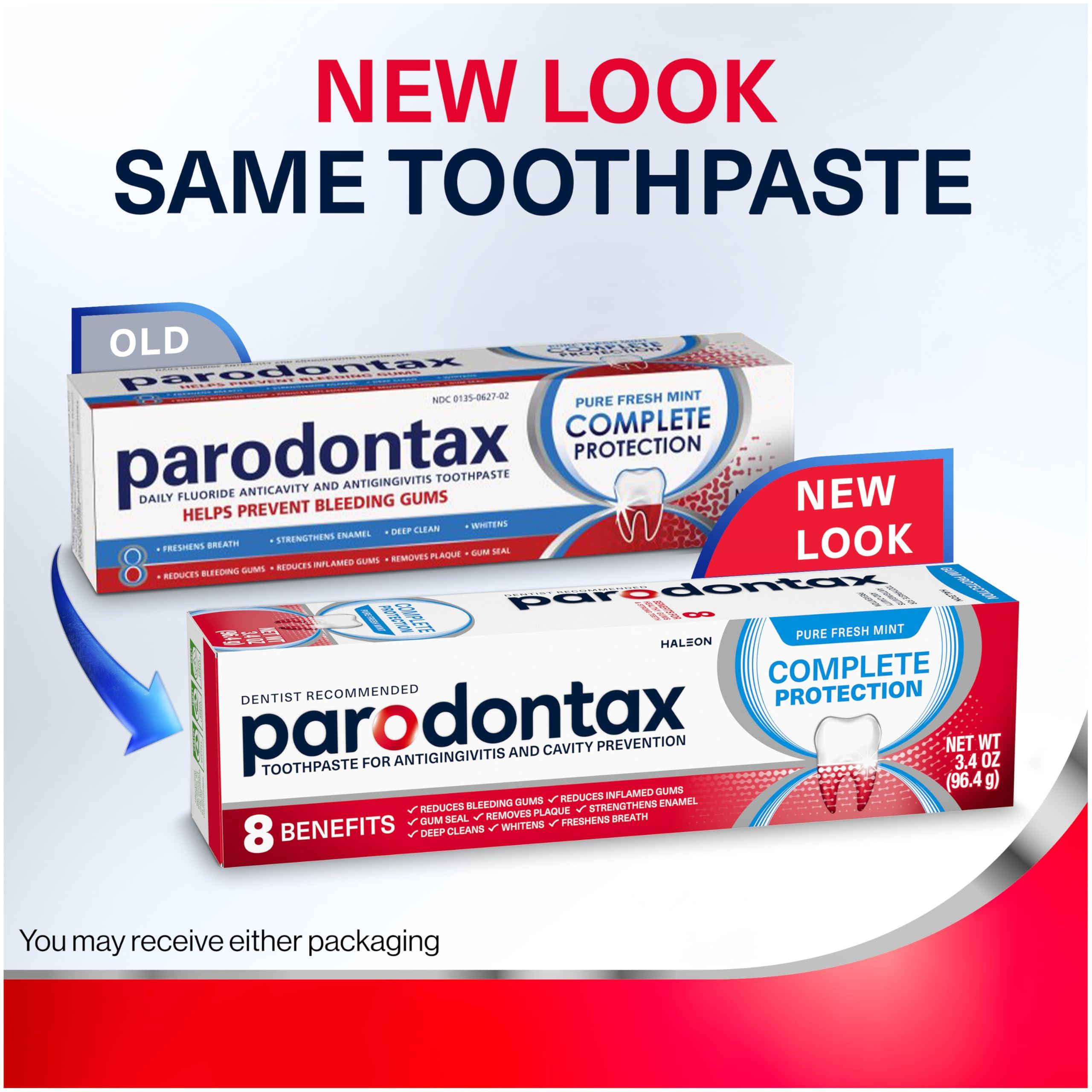 Parodontax Complete Protection Toothpaste, Pure Fresh Mint - 3.4 oz x 3 - Image 9