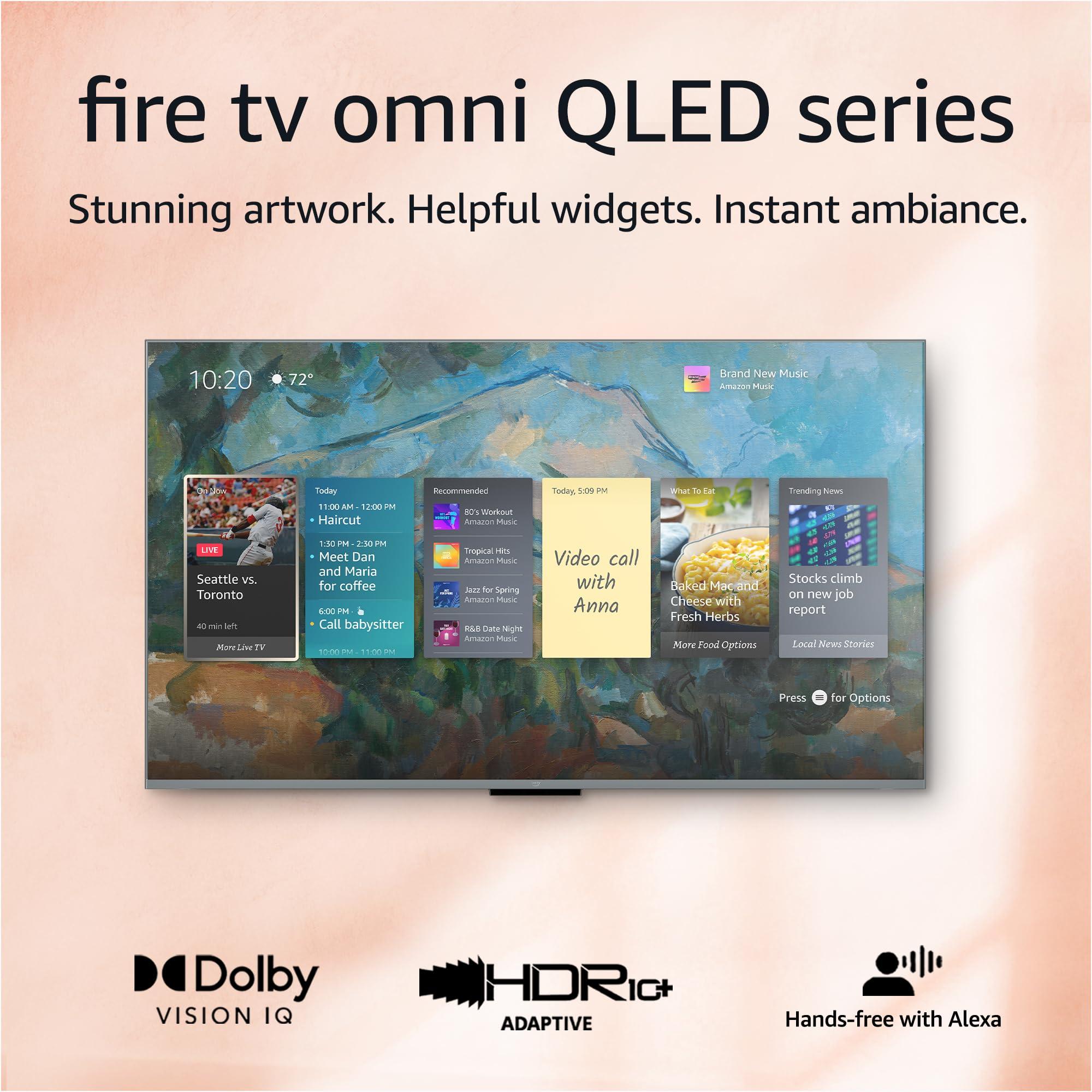 Amazon Fire TV 65" Omni QLED Series 4K UHD smart TV, Dolby Vision IQ, Fire TV Ambient Experience, local dimming, hands-free with Alexa - Image 6