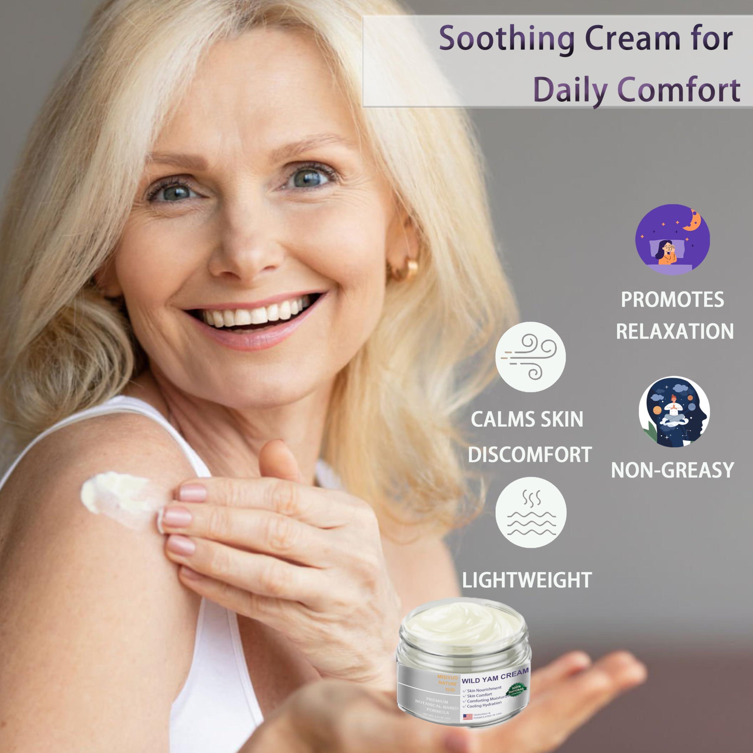 MIsiyuo Organic Wild Yam Cream for Women - Soothing Skin Comfort, Natural Ingredients, 120g - Image 2