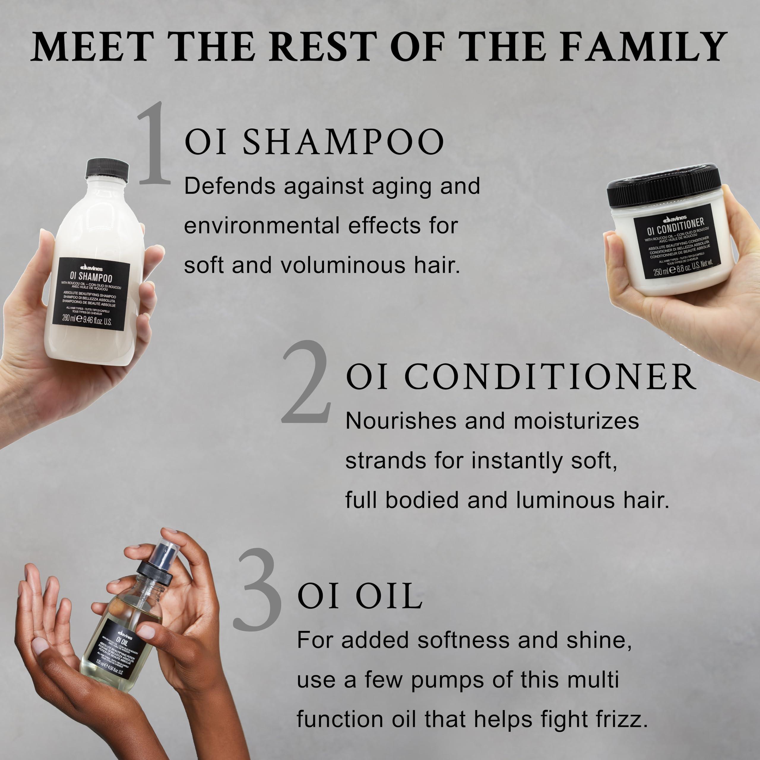 Davines OI Nourishing Shampoo for All Hair Types, Adds Silky-Smooth Shine & Volume, Softens And Restores Chemically Treated Hair - Image 7