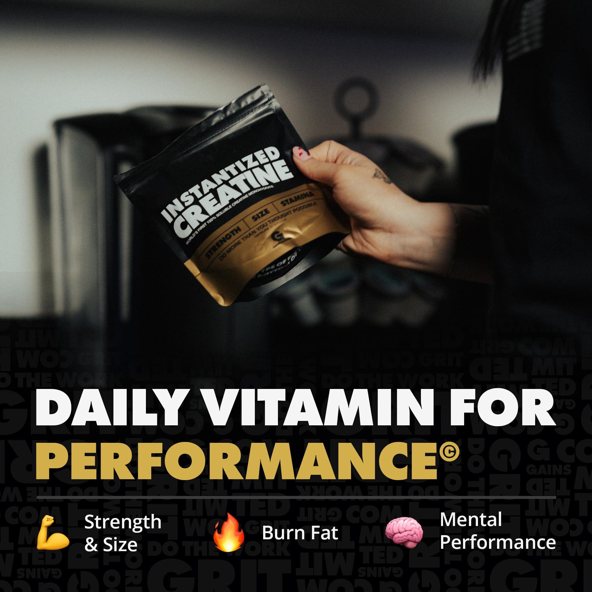 Gains in Bulk Instantized Creatine Monohydrate for Women and Men, Soluble Pre Workout Powder, Supports Muscle Building, Strength and Performance, Bodybuilding Supplements, Unflavored, 100 Servings - Image 3