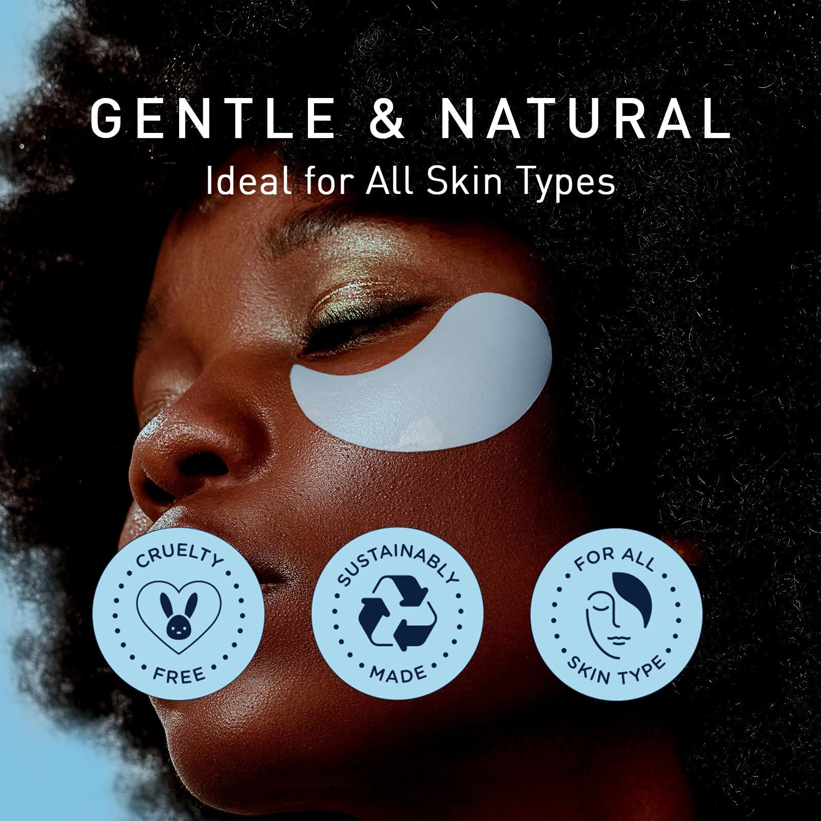 Enaskin Naturals Under Eye Patches for Dark Circles: 30 Pairs Retinol Collagen Eye Gels Mask - Reduce Wrinkles Puffy & Bags - Skin Treatment Pads - Anti Aging Moisturizer For Women (Blue) - Image 7